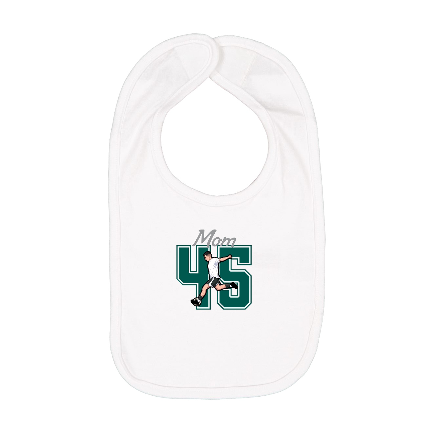Infant Bib — Mothers Day Shirsey in White