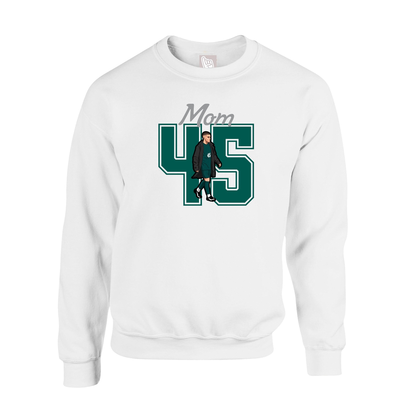 Fleece Crew — Mothers Day Shirsey in White