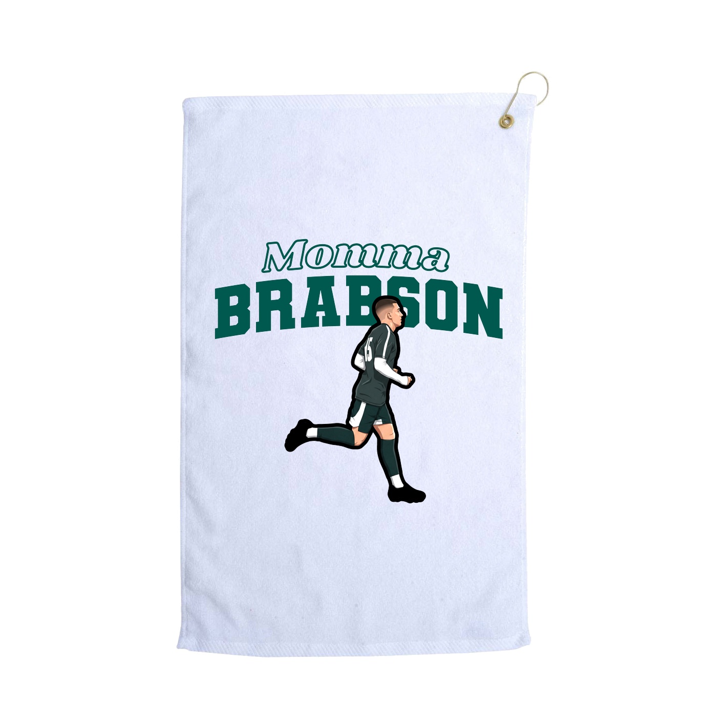 Golf Towel — Mothers Day Block in White
