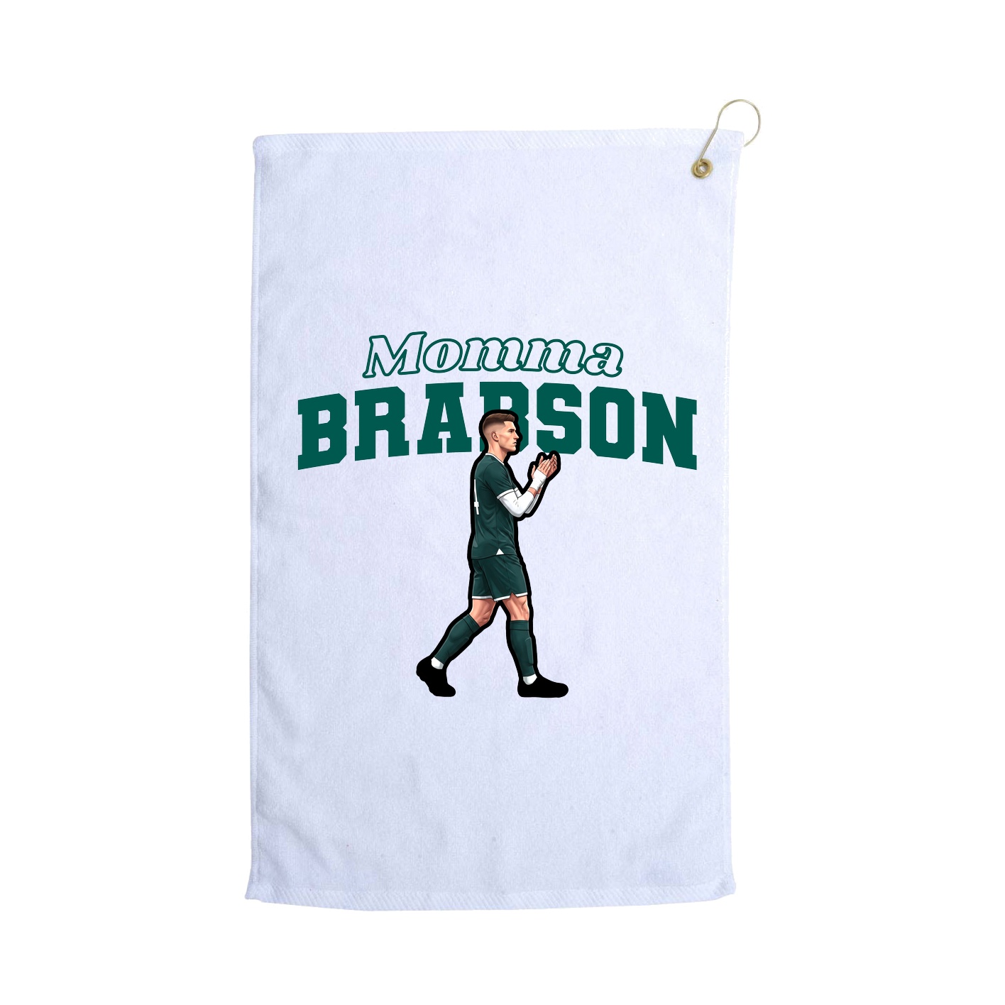 Golf Towel — Mothers Day Block in White