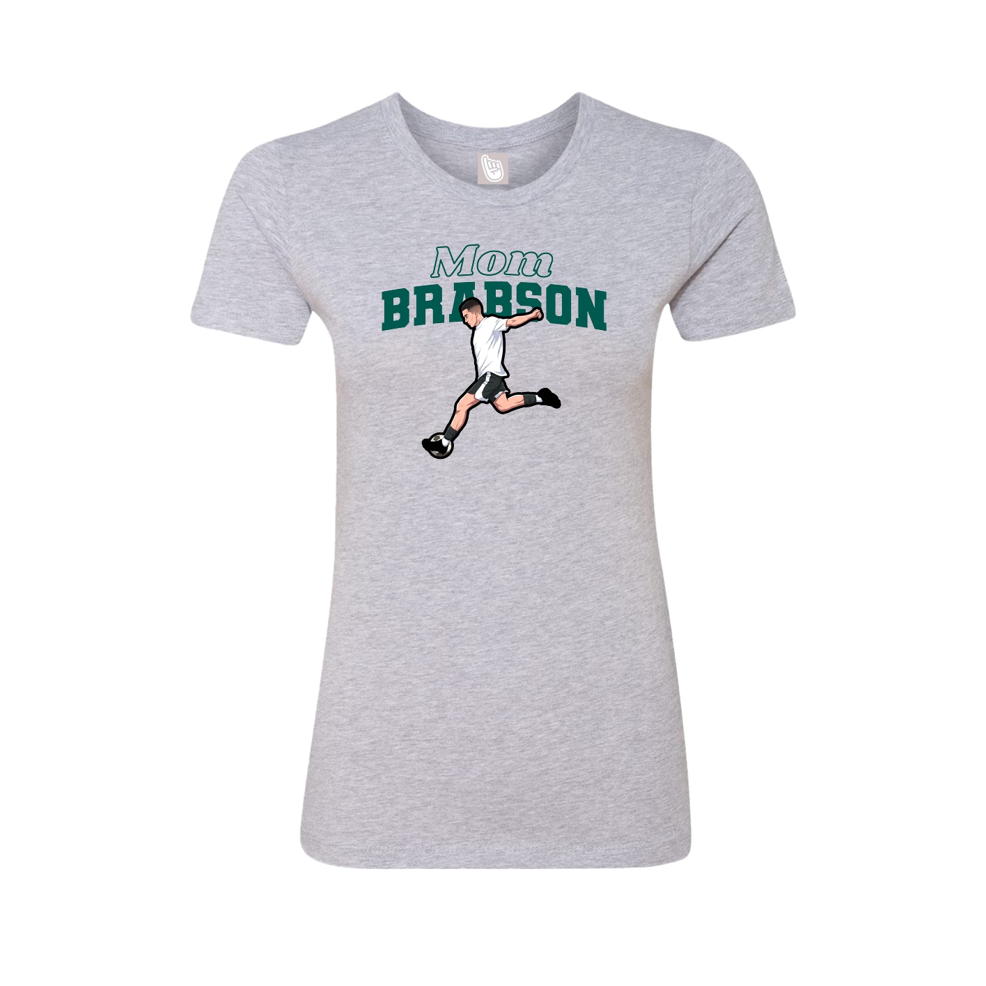 Womens Tee — Mothers Day Block in Grey
