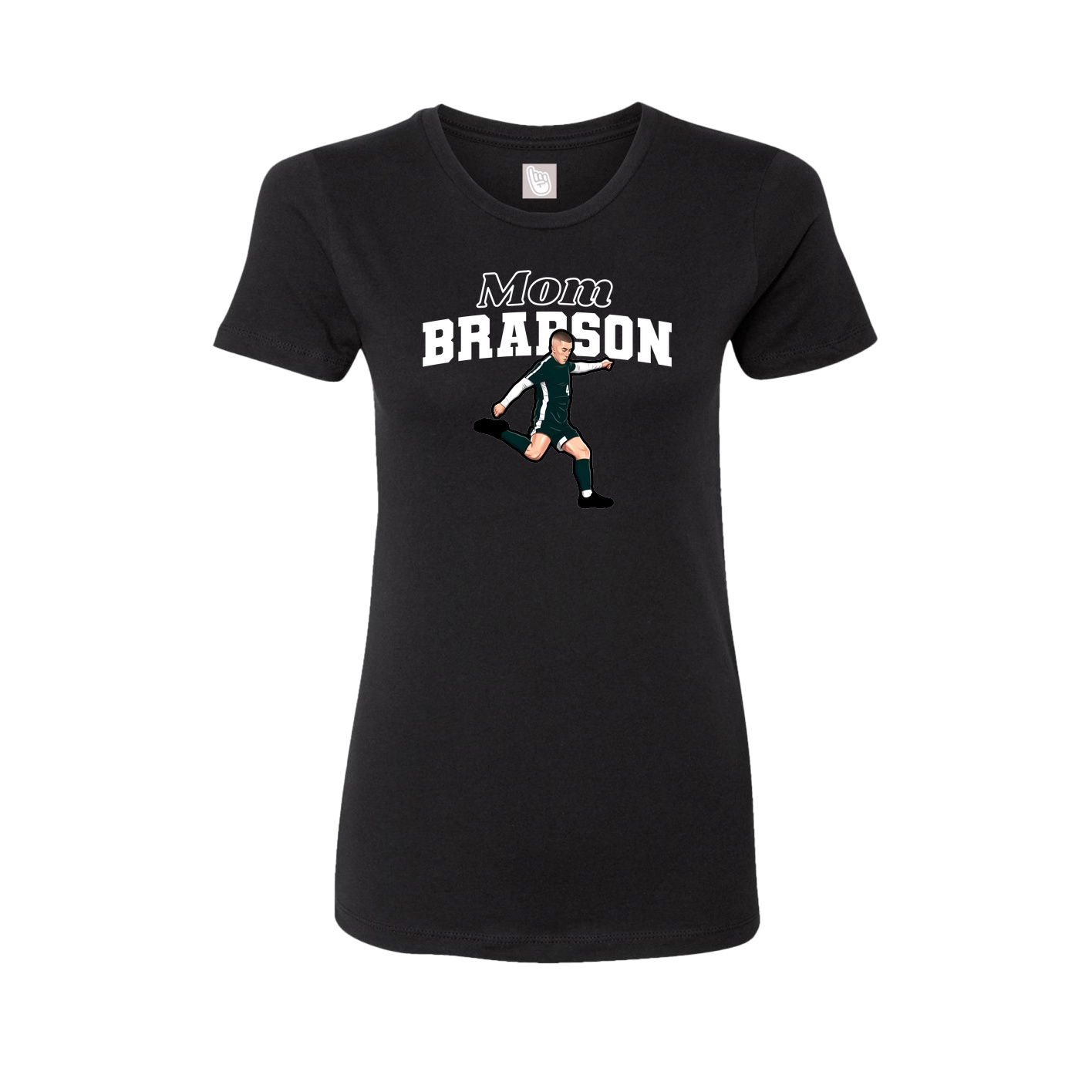 Womens Tee — Mothers Day Block in Black