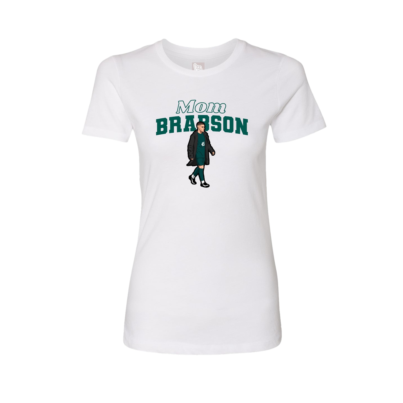 Womens Tee — Mothers Day Block in White