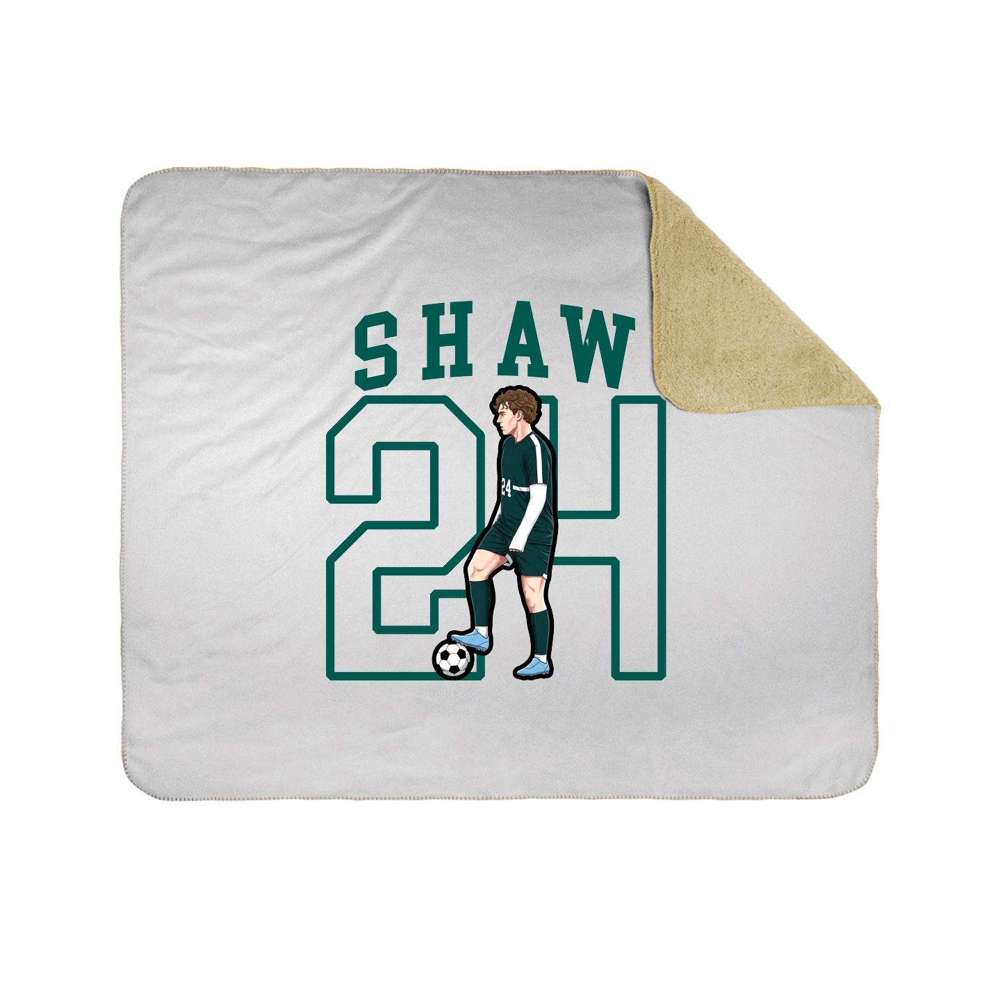 Throw Blanket — Shirsey in White