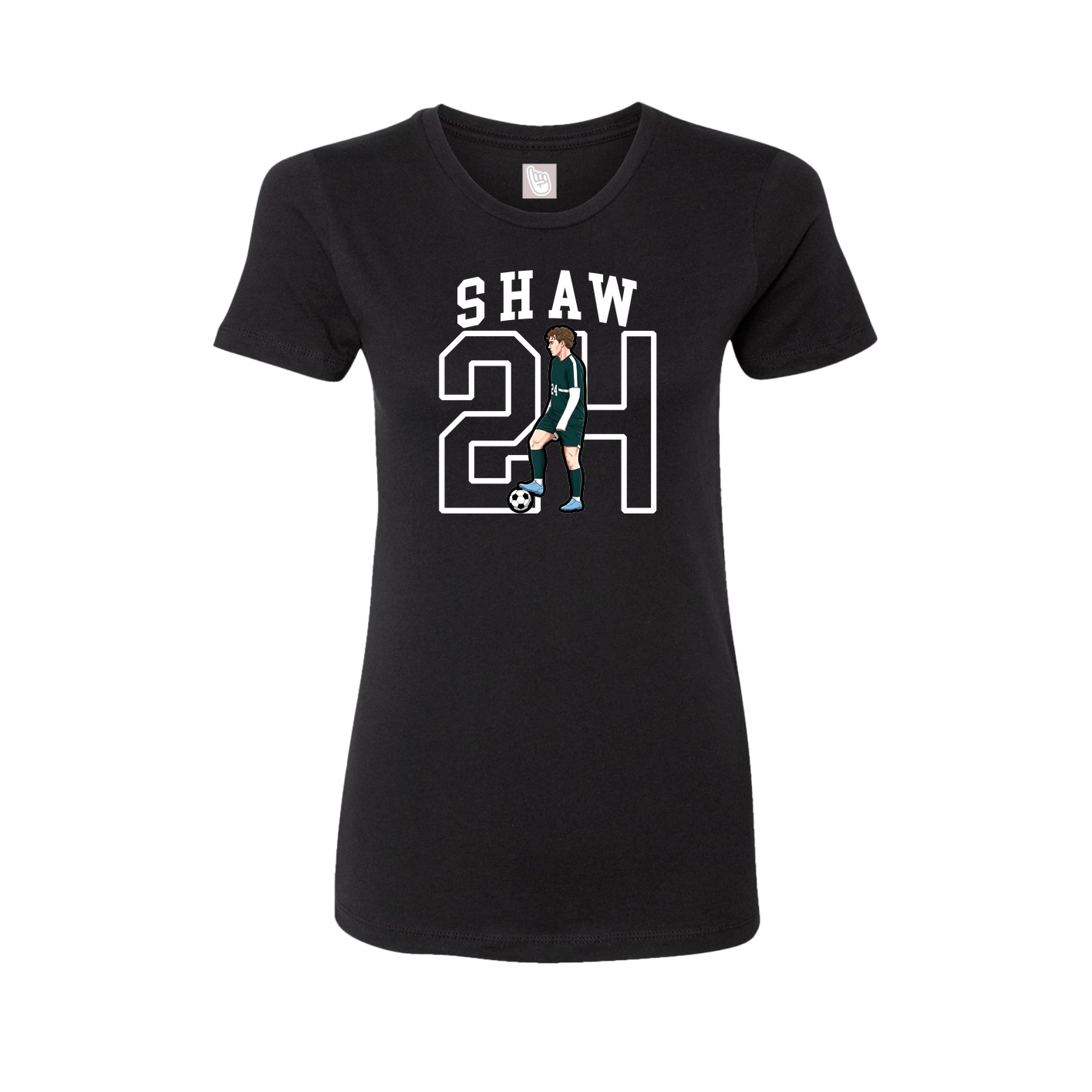 Fitted Women's Tee — Shirsey in Black