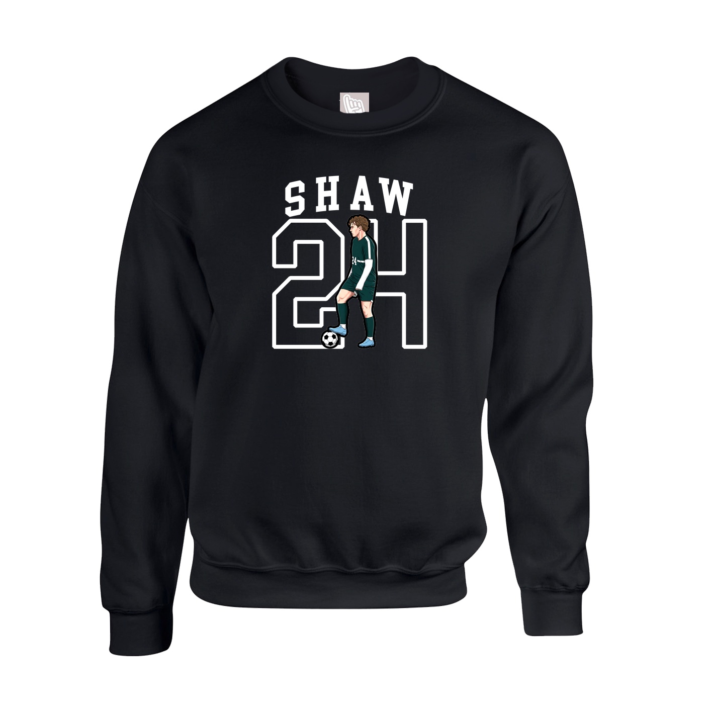Fleece Crew — Shirsey in Black