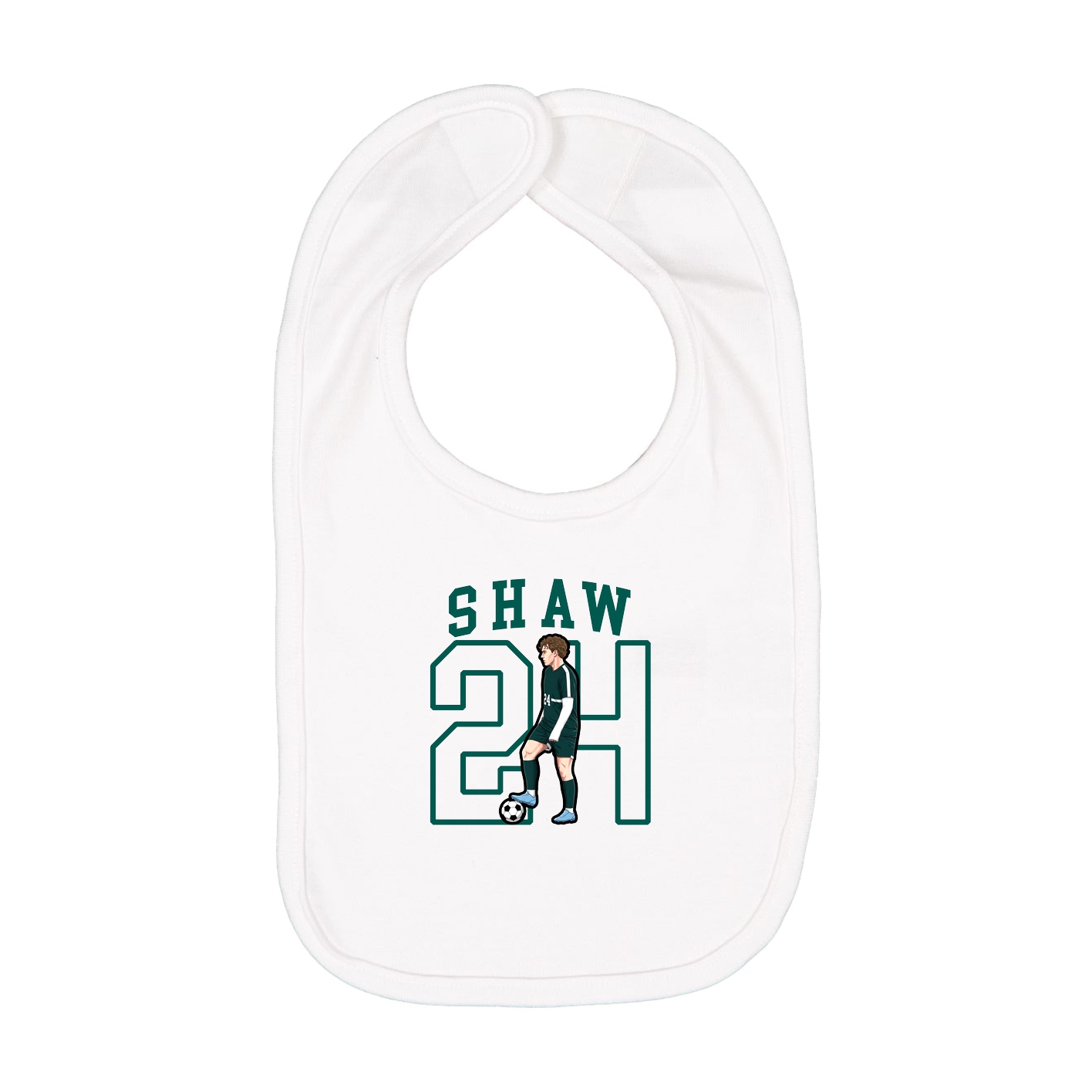 Infant Bib — Shirsey in White