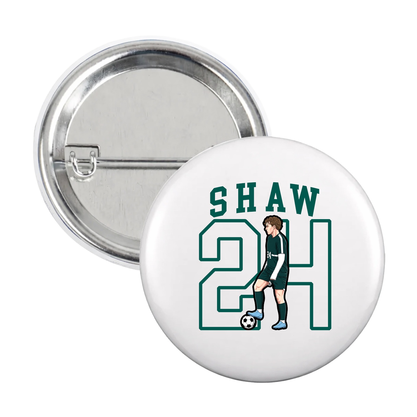 Game Day Button — Shirsey in White