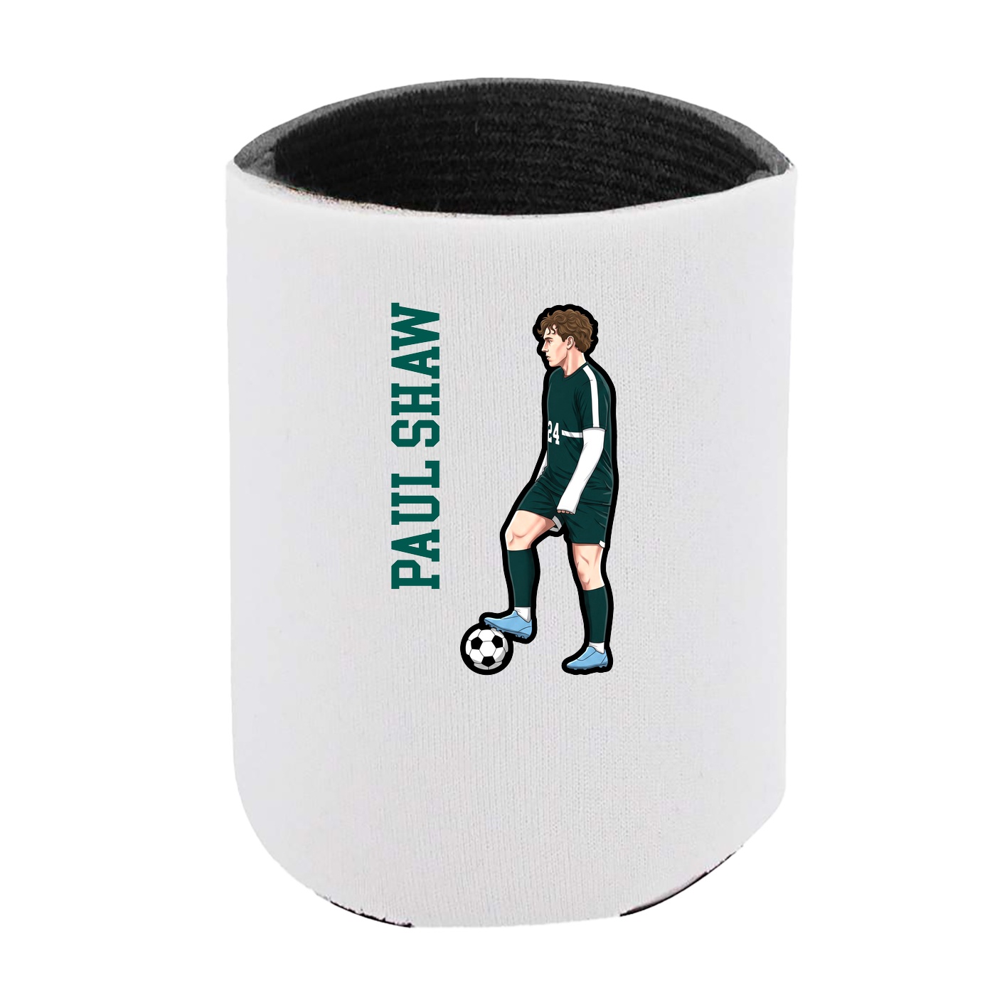 Can Holder — Name Vertical in White
