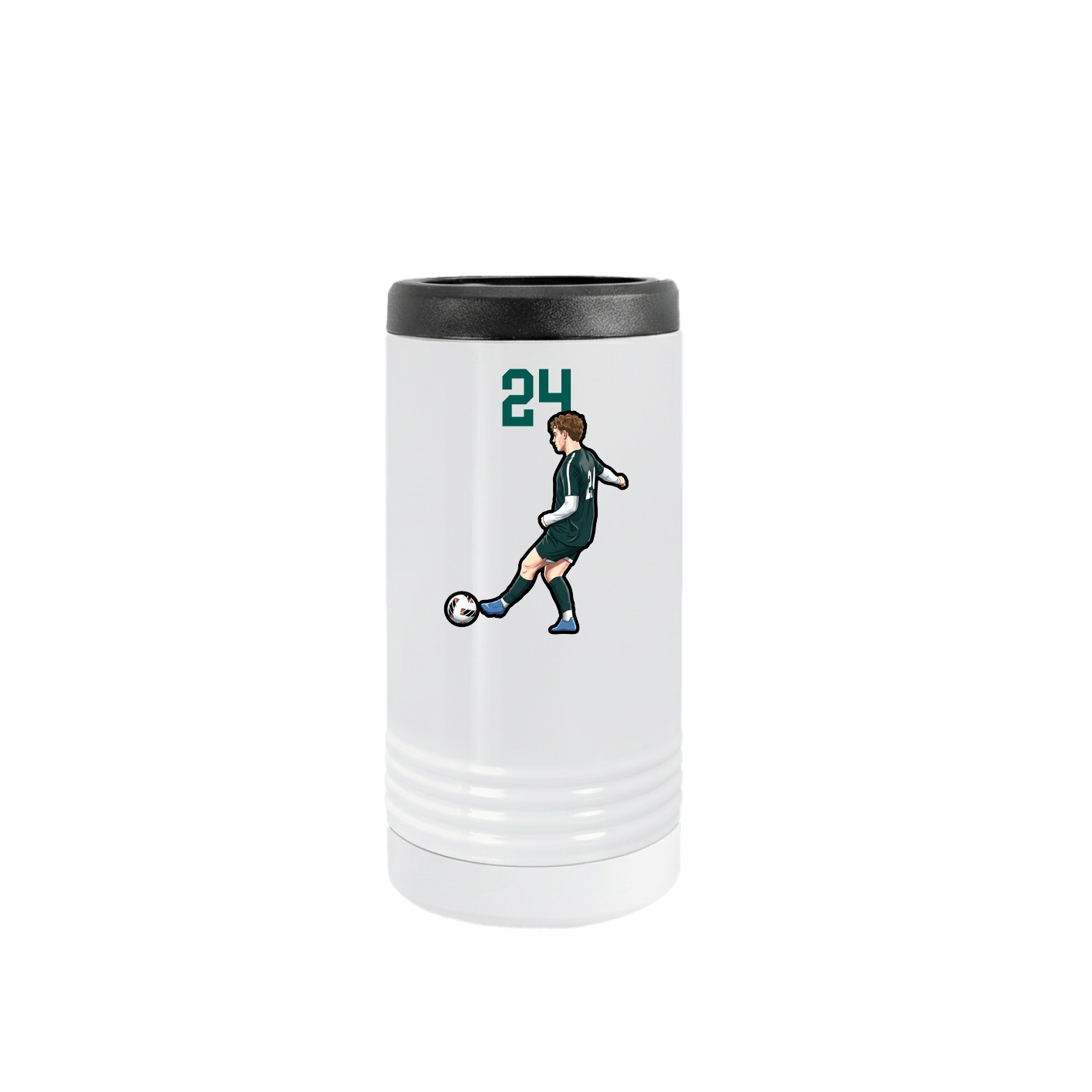Slim Beverage Holder — Number Top in White