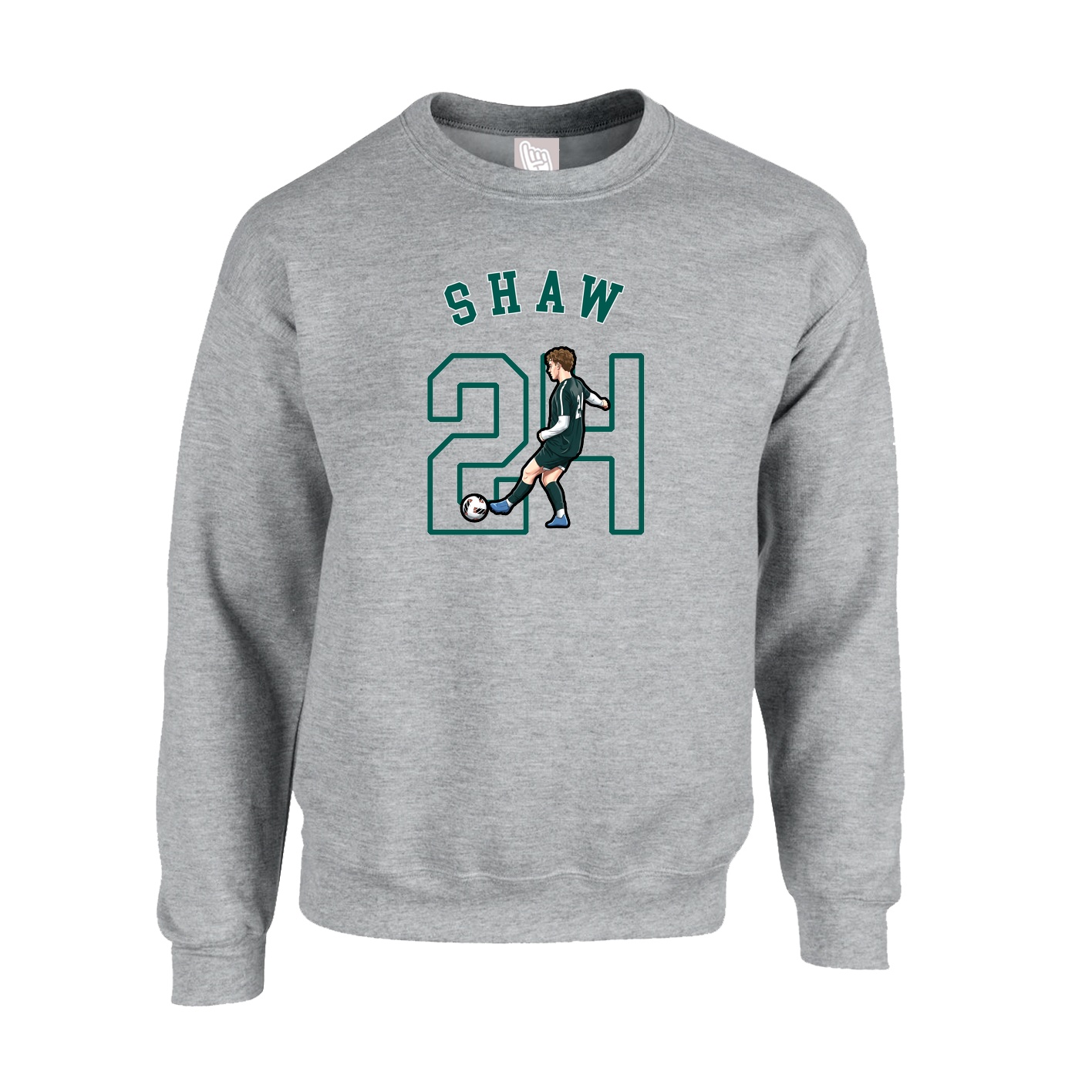 Fleece Crew — Shirsey Arch in Grey