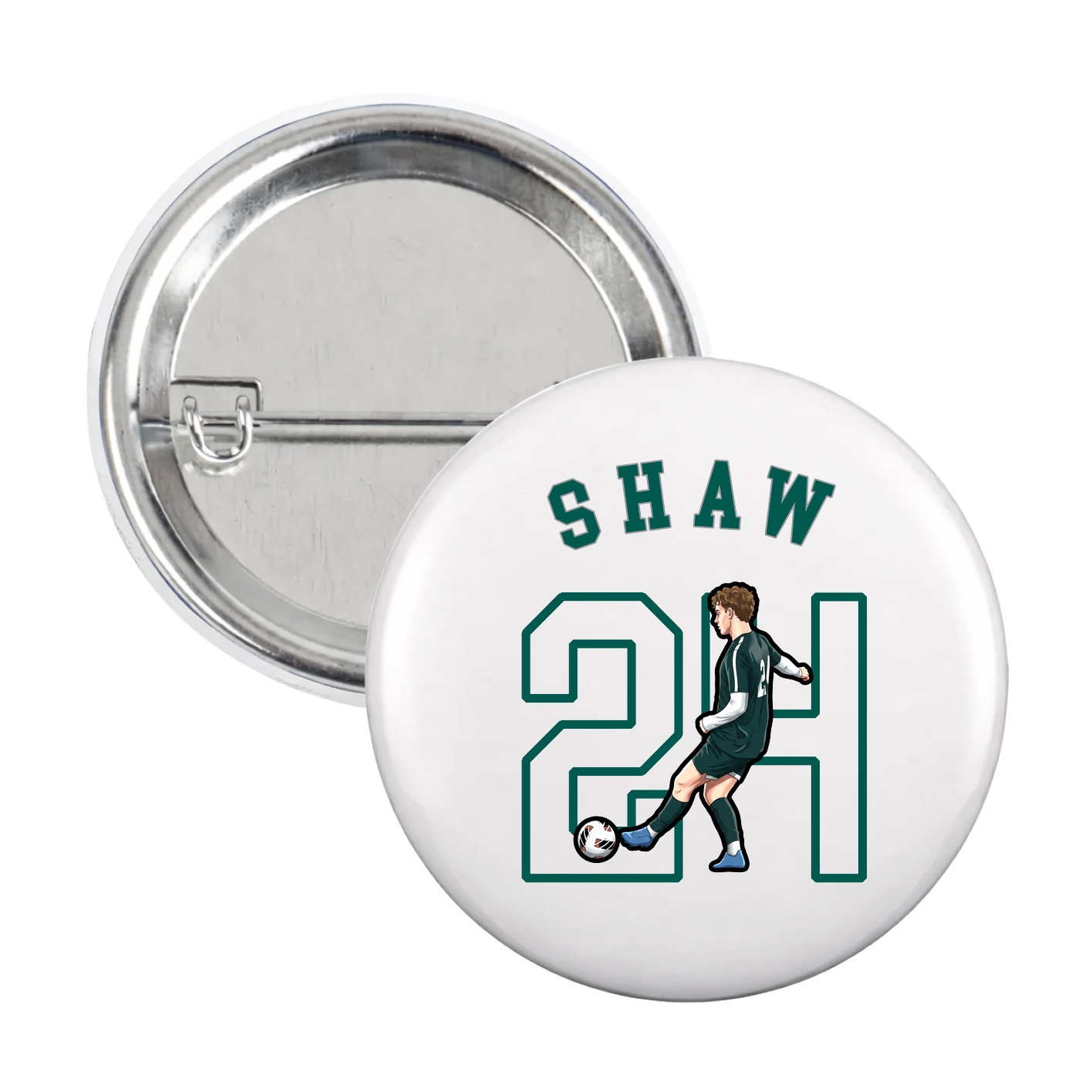 Game Day Button — Shirsey Arch in White