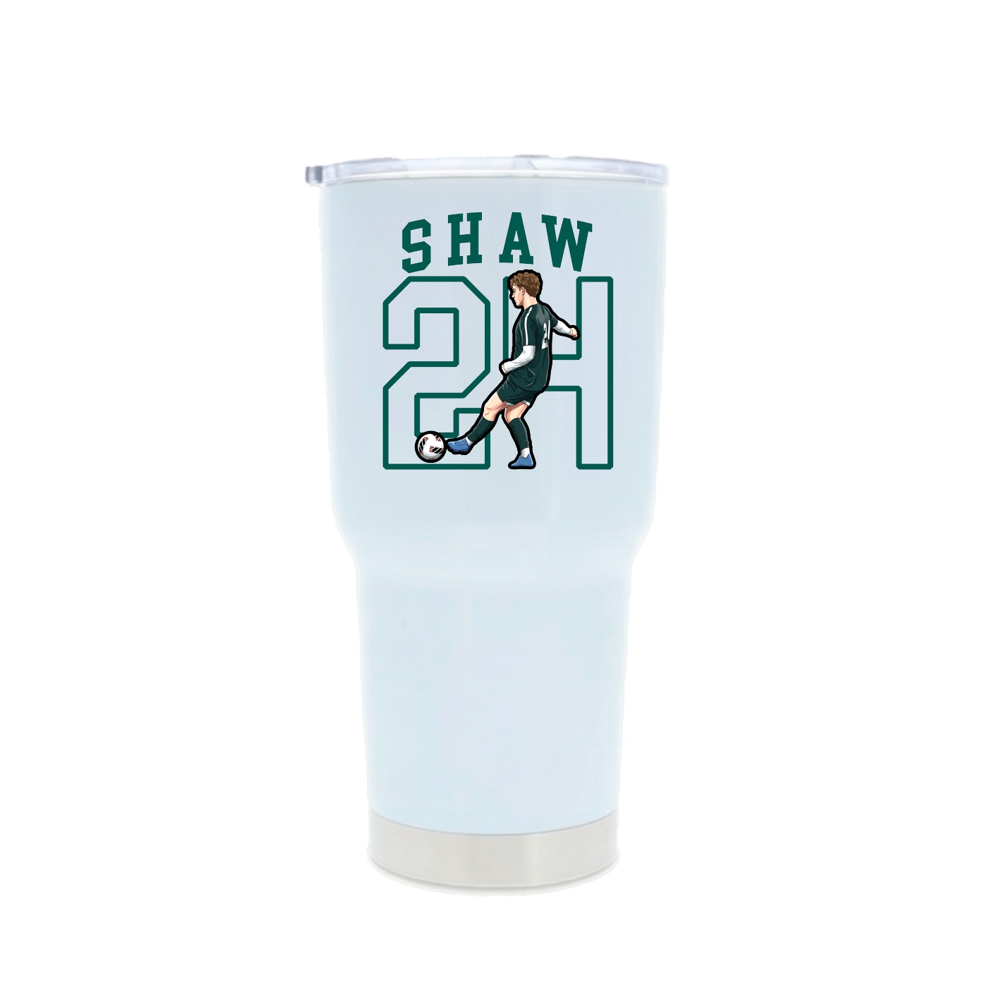 30oz Stainless Steel Tumbler — Shirsey in White