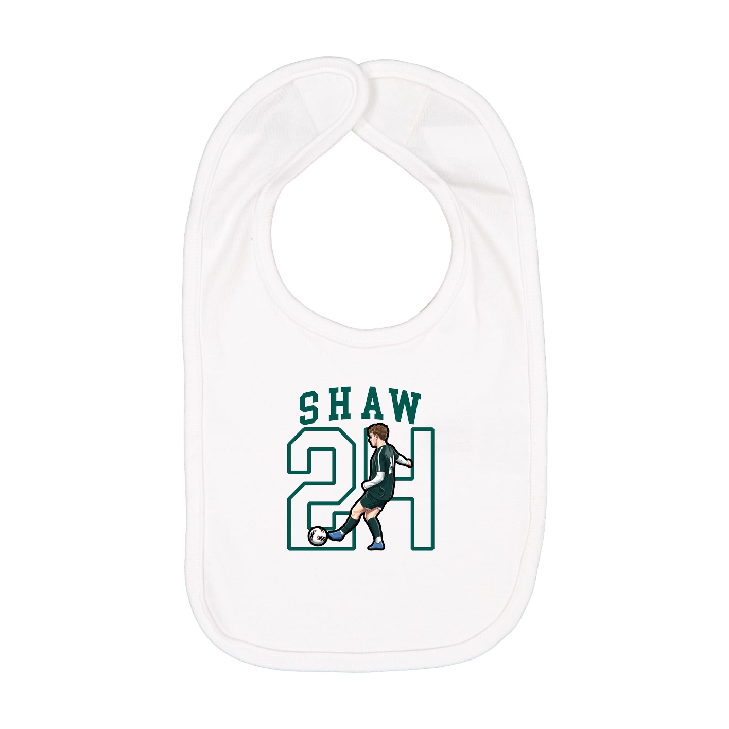 Infant Bib — Shirsey in White