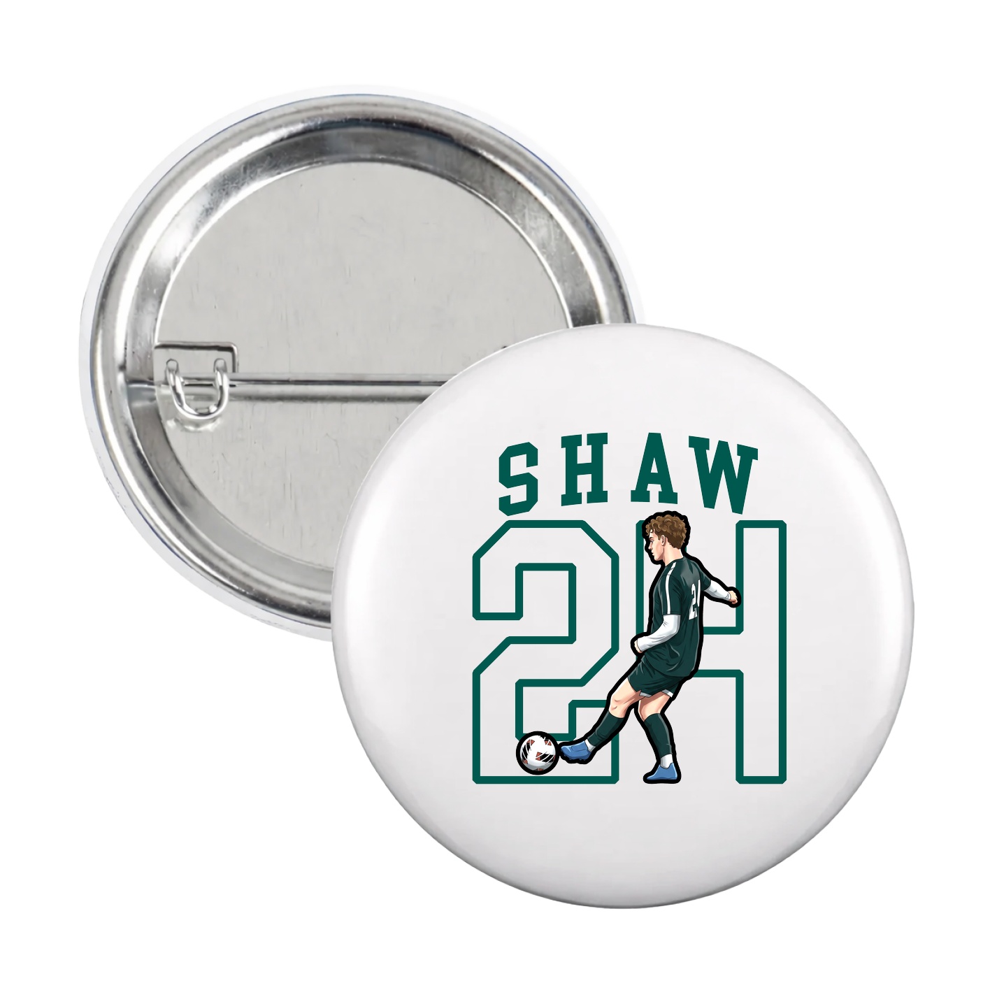Game Day Button — Shirsey in White