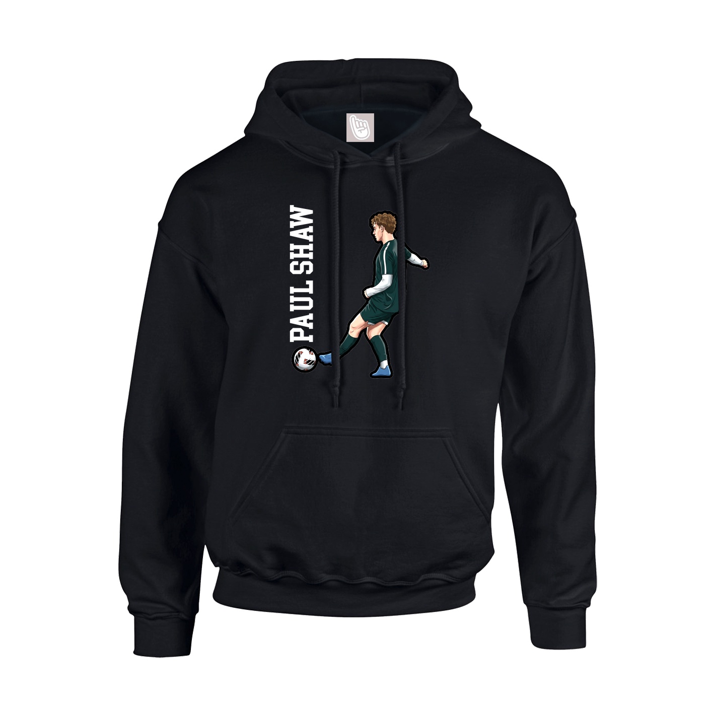 Youth Hoodie — Name Vertical in Black