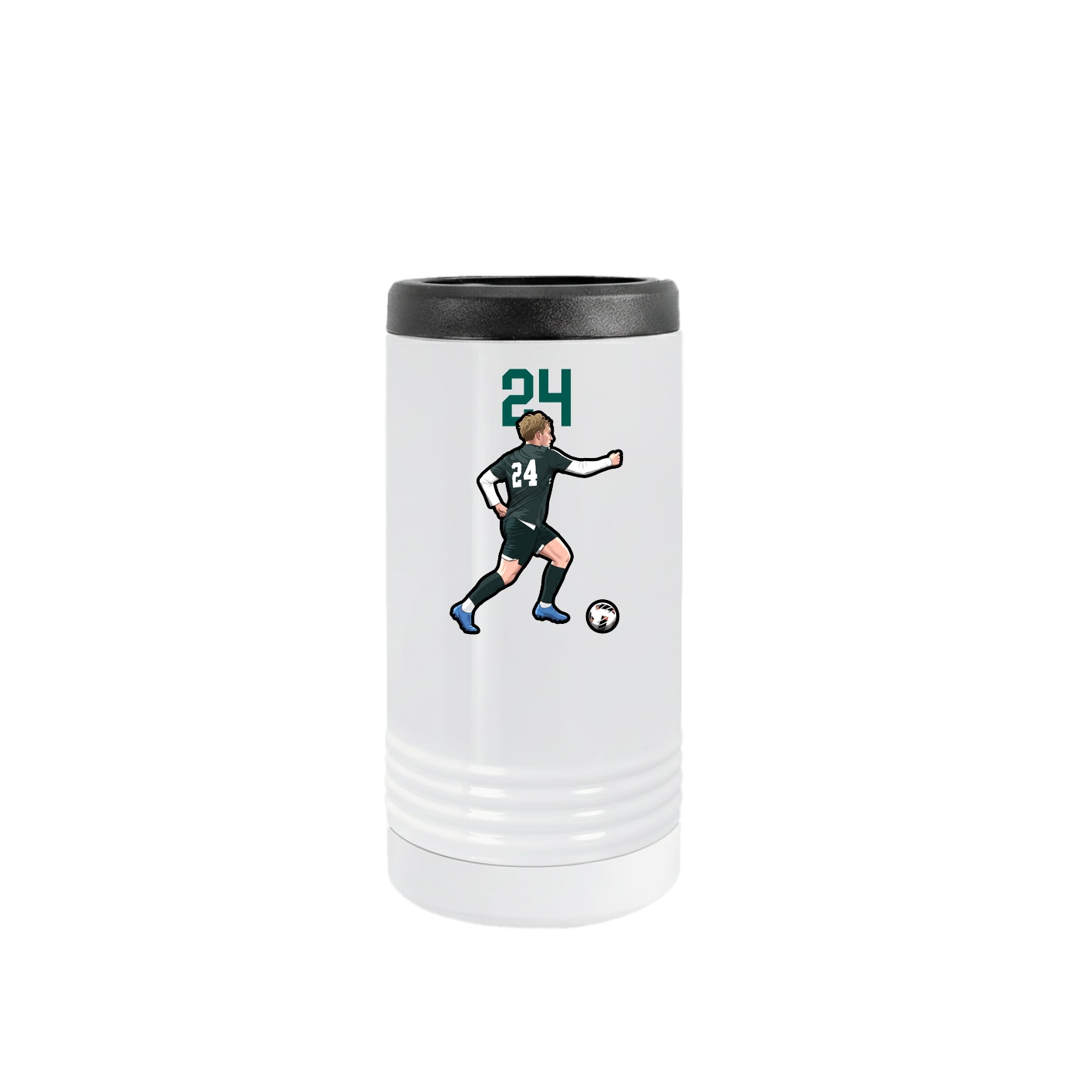 Slim Beverage Holder — Number Top in White