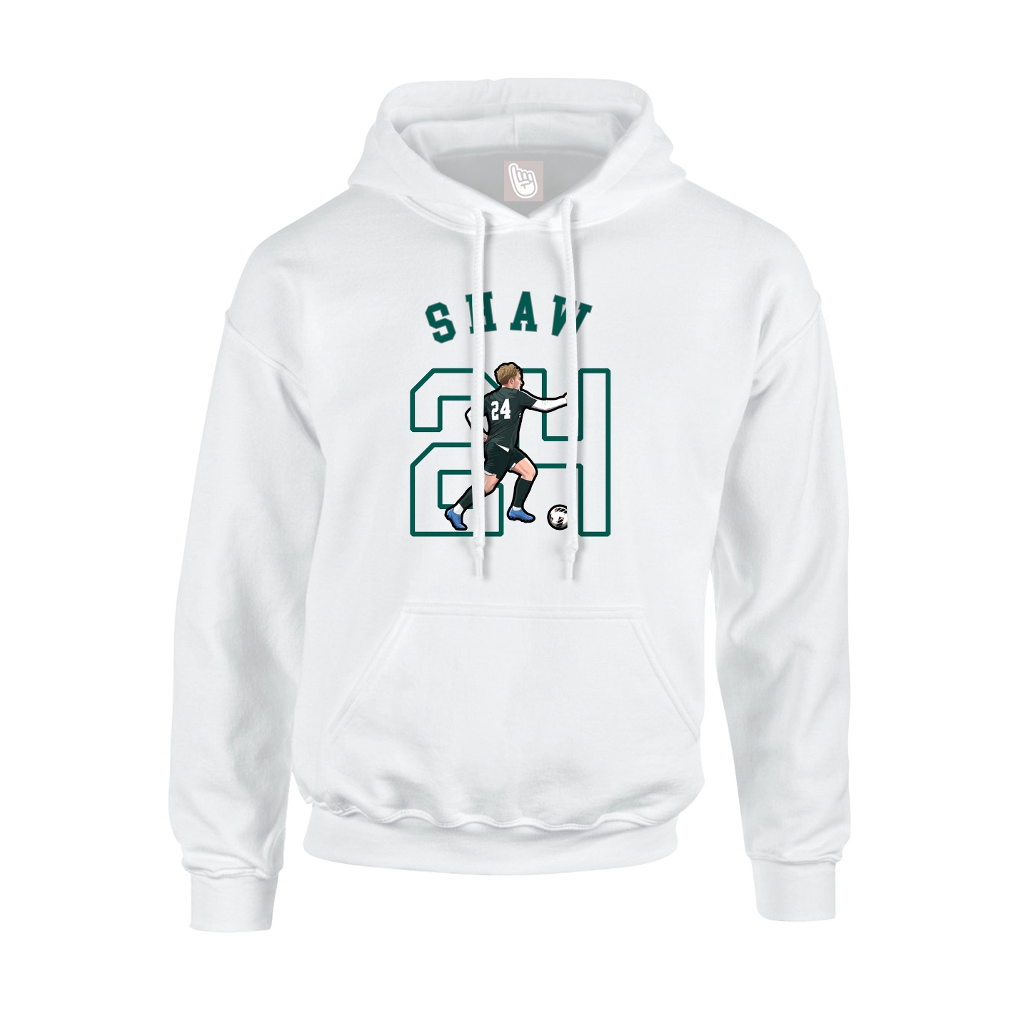 Youth Hoodie — Shirsey Arch in White