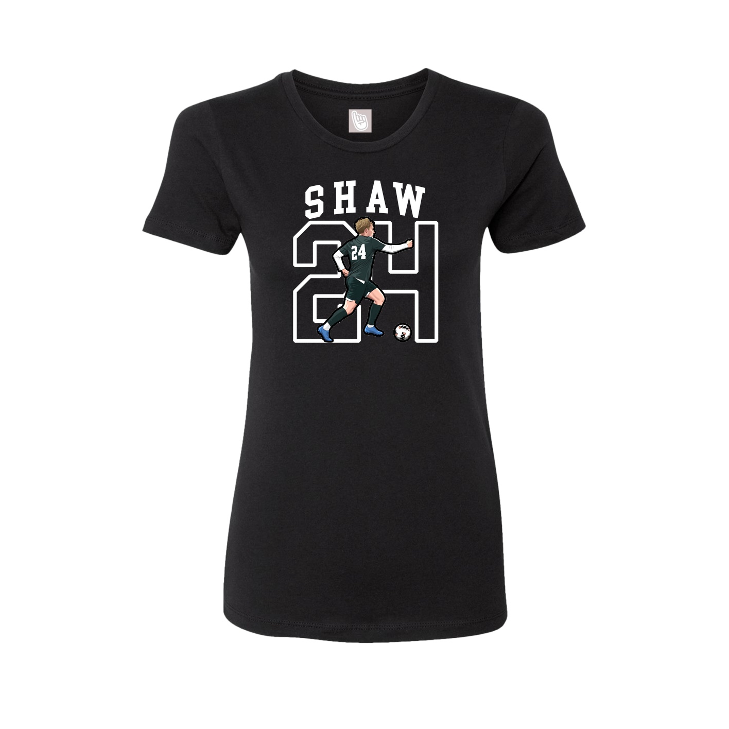 Fitted Women's Tee — Shirsey in Black