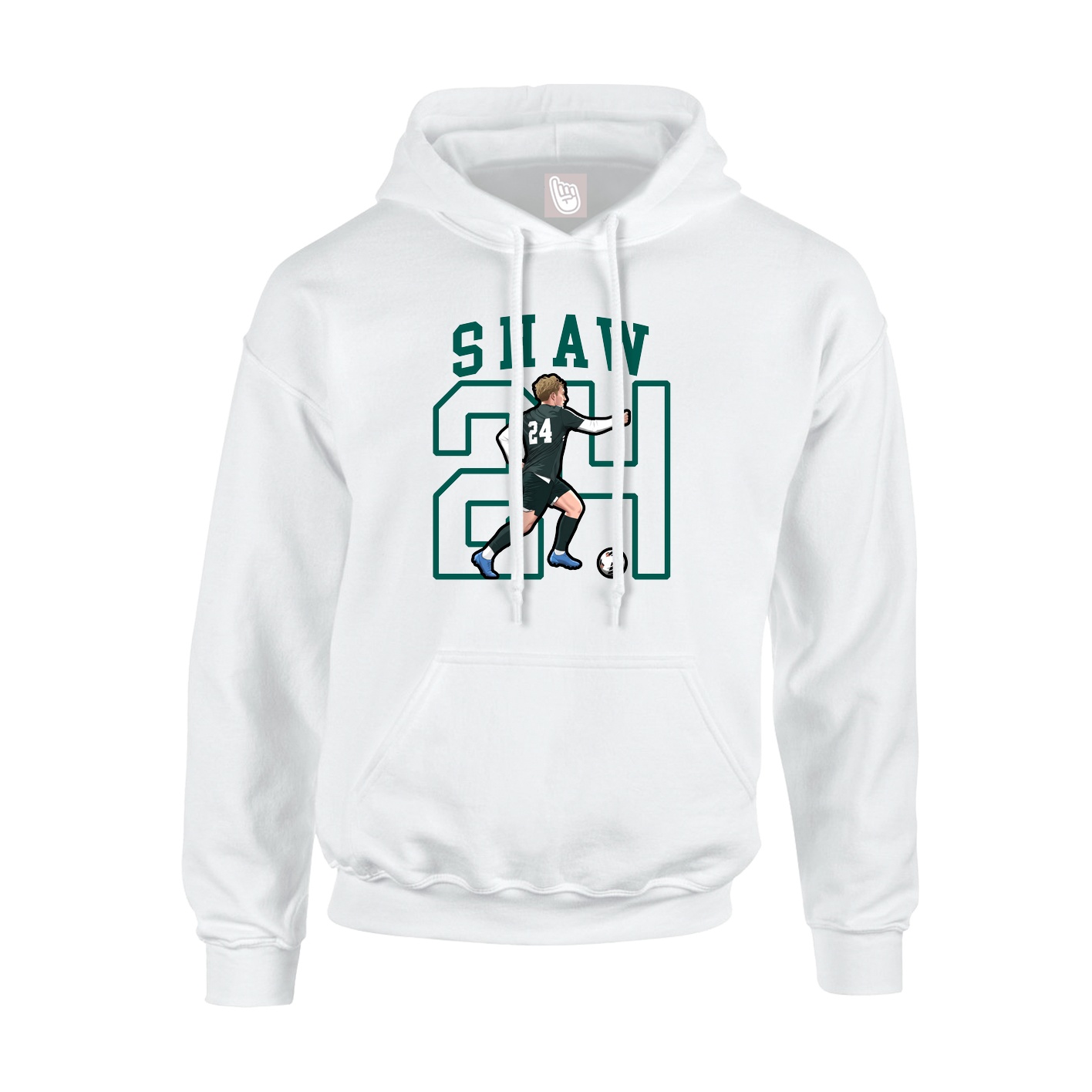 Hoodie — Shirsey in White