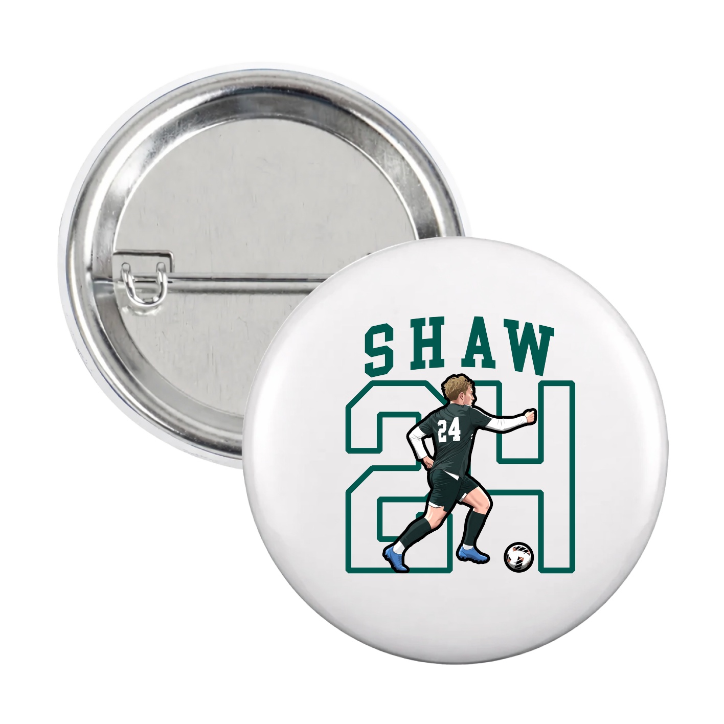 Game Day Button — Shirsey in White
