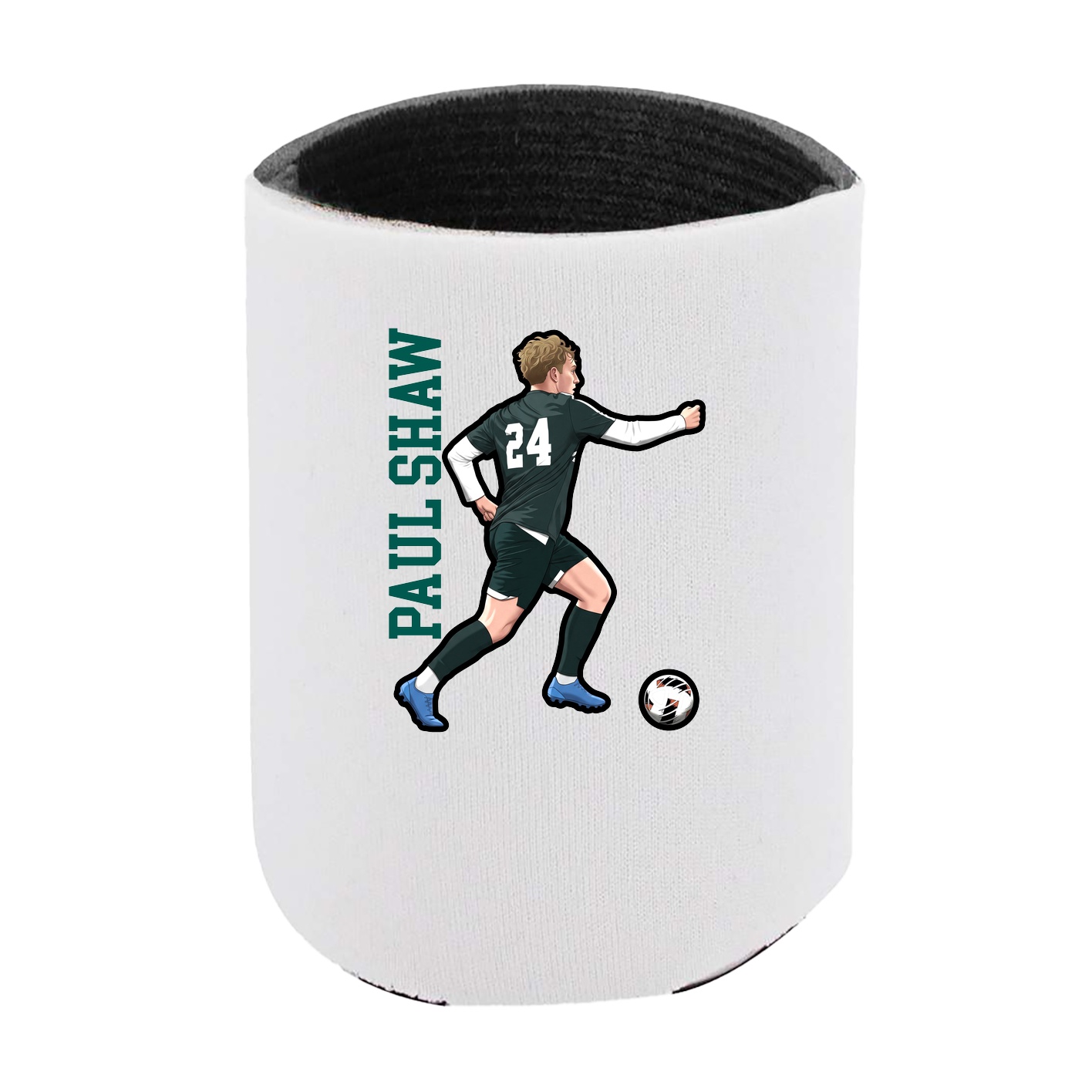 Can Holder — Name Vertical in White