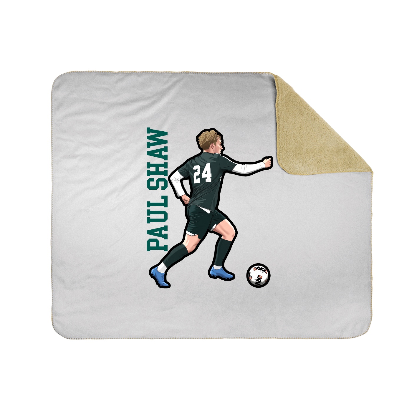 50x60 Sherpa Lined Throw Blanket