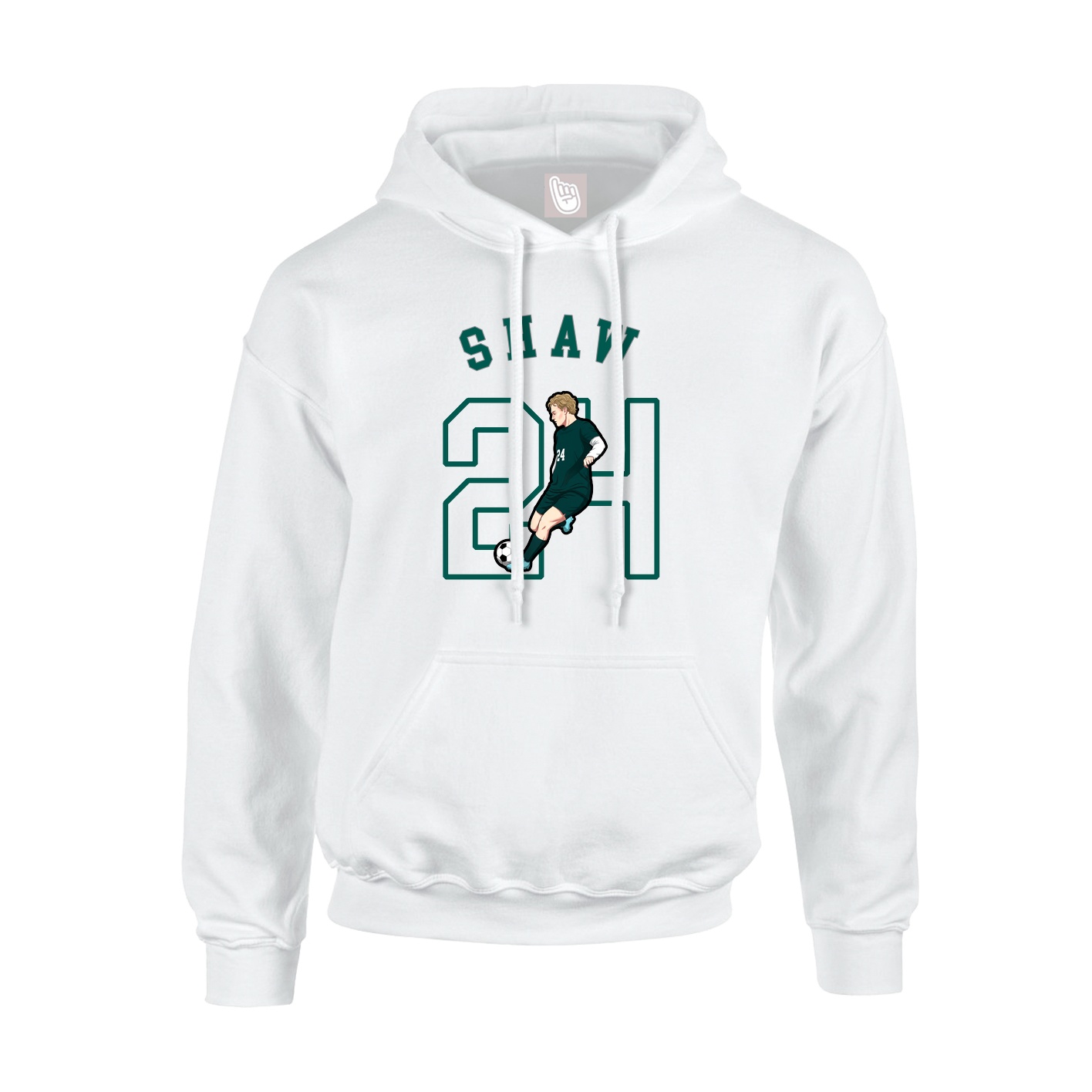 Youth Hoodie — Shirsey Arch in White