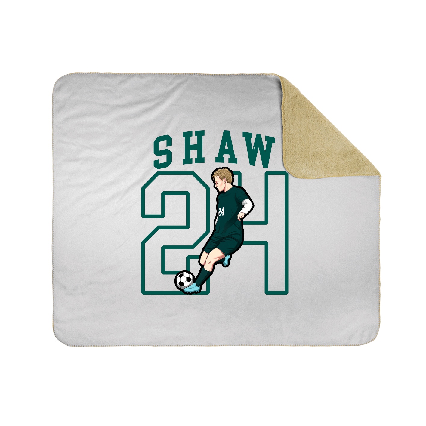 Throw Blanket — Shirsey in White