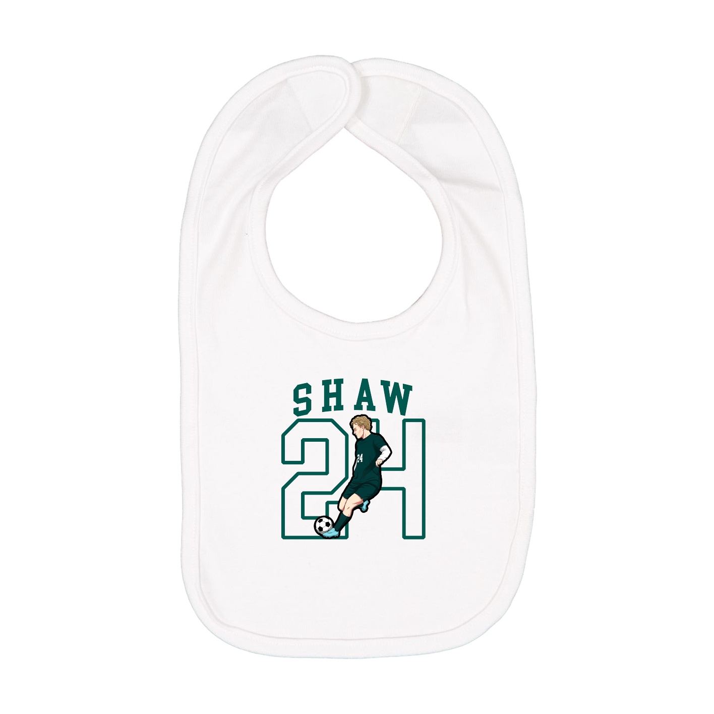 Infant Bib — Shirsey in White