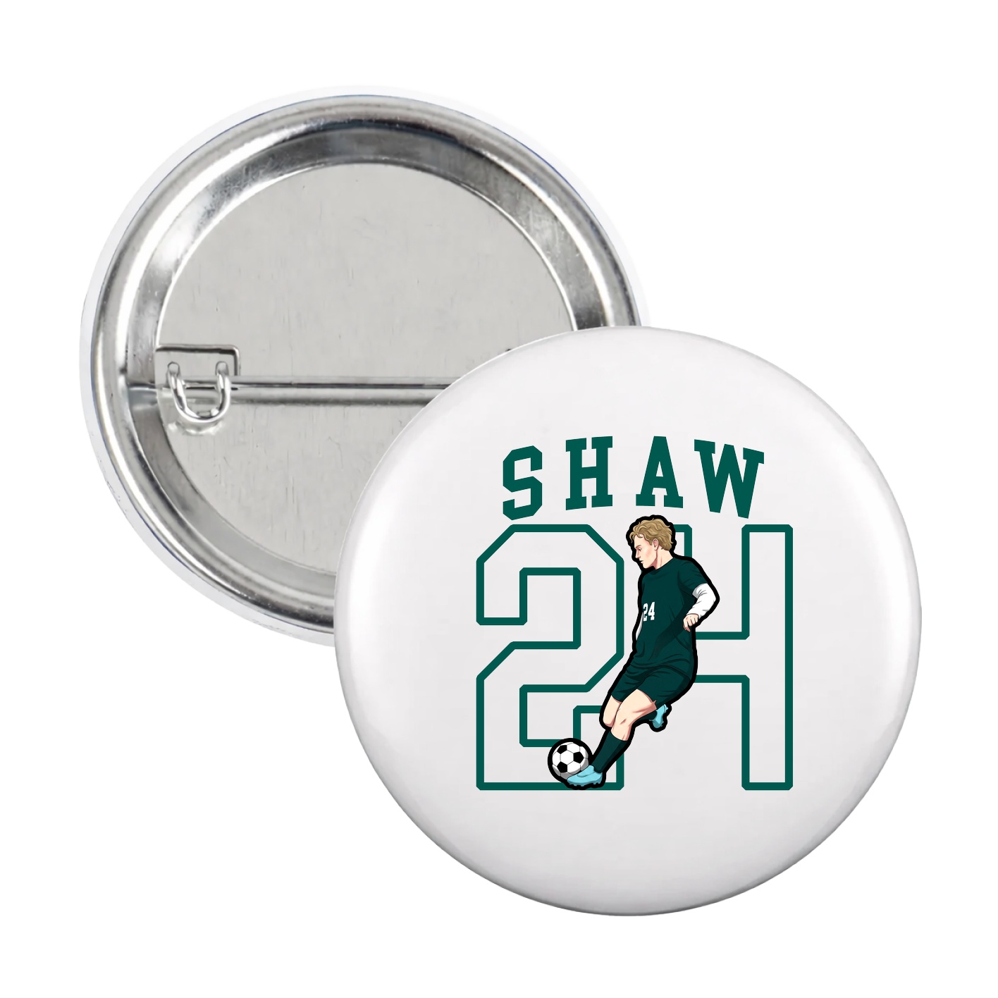 Game Day Button — Shirsey in White