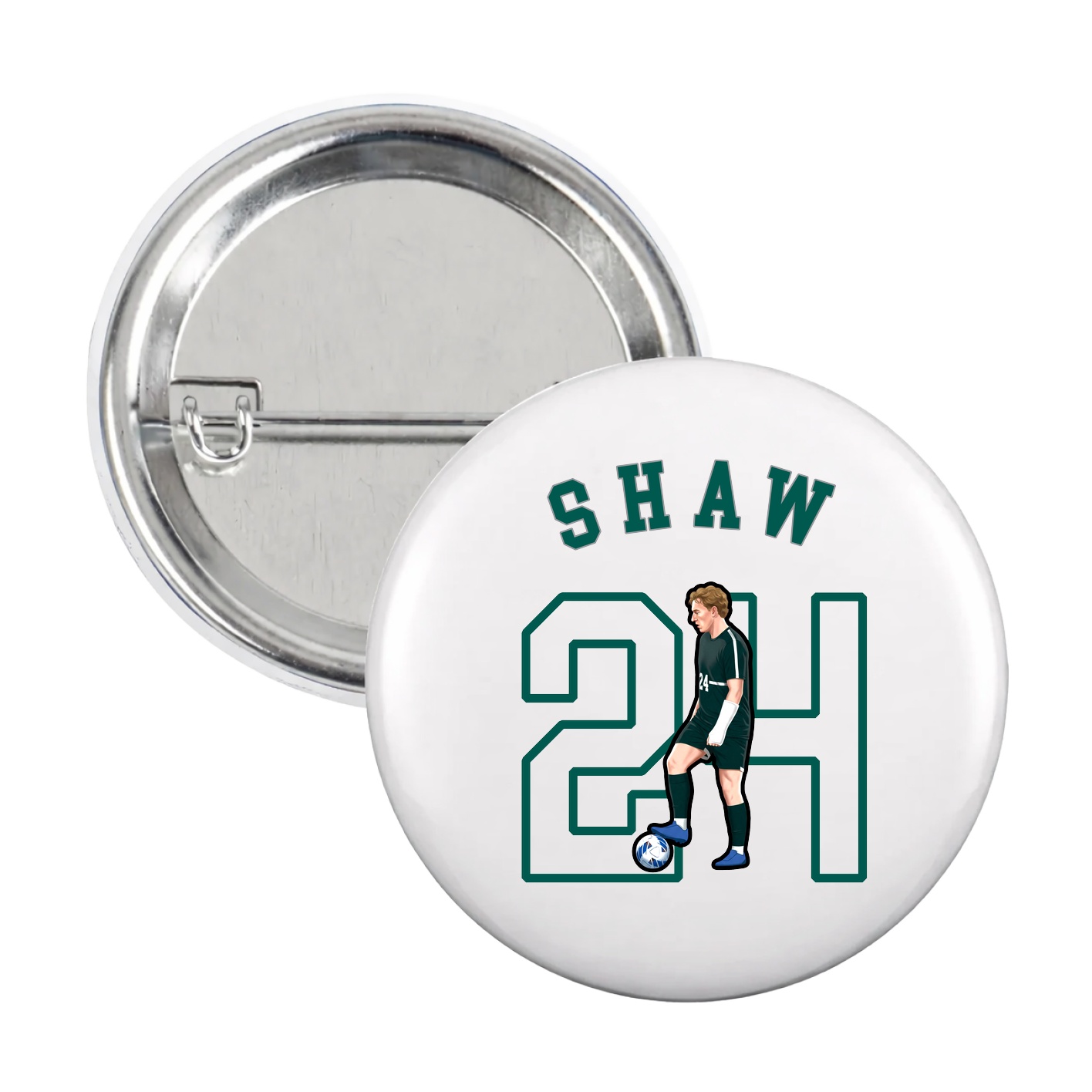 Game Day Button — Shirsey Arch in White