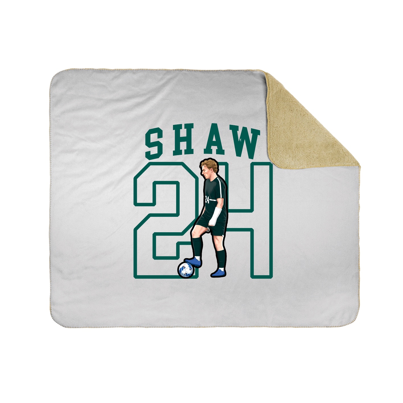 Throw Blanket — Shirsey in White