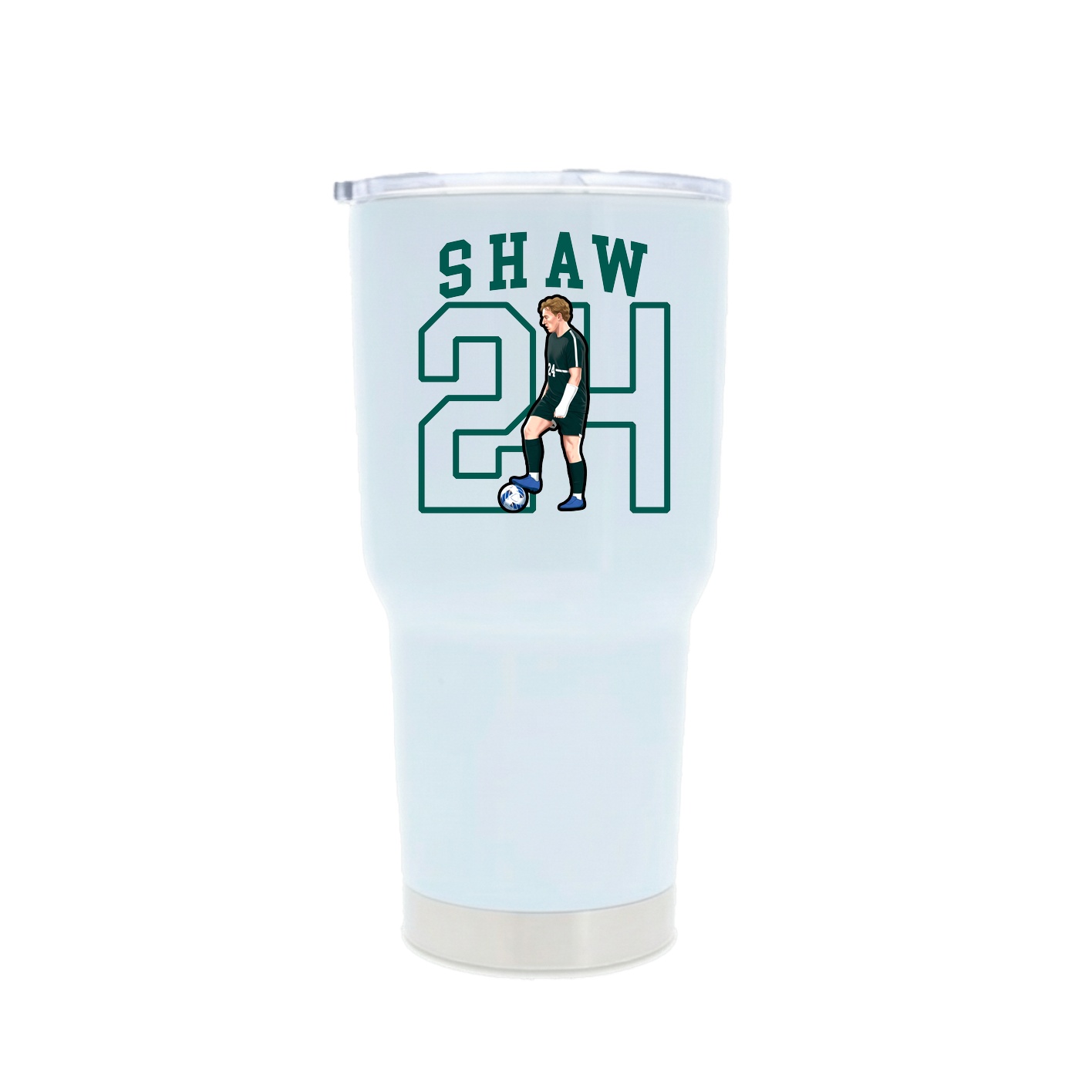 30oz Stainless Steel Tumbler — Shirsey in White