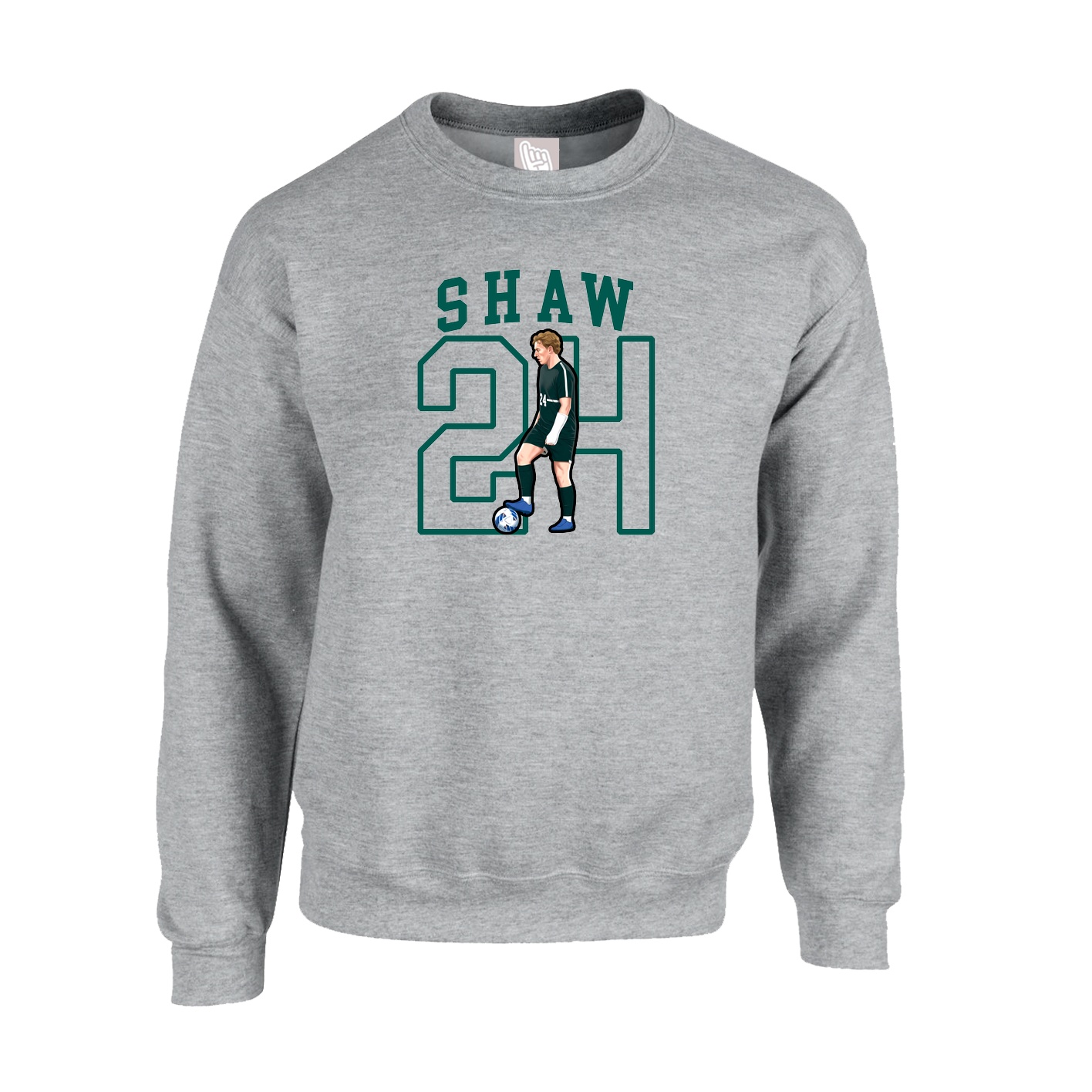 Fleece Crew — Shirsey in Grey