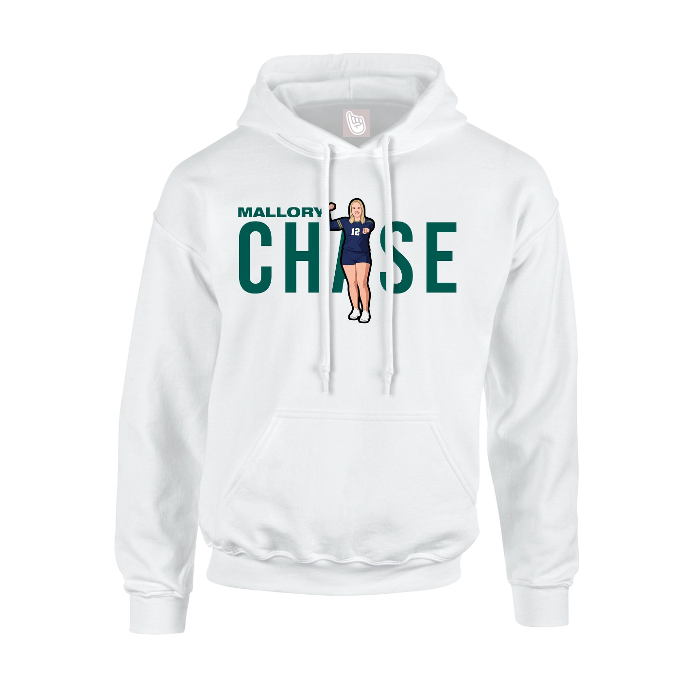 Hoodie — Player Name in White