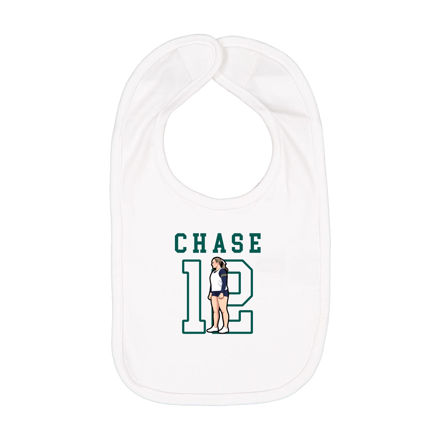 Infant Bib — Shirsey in White