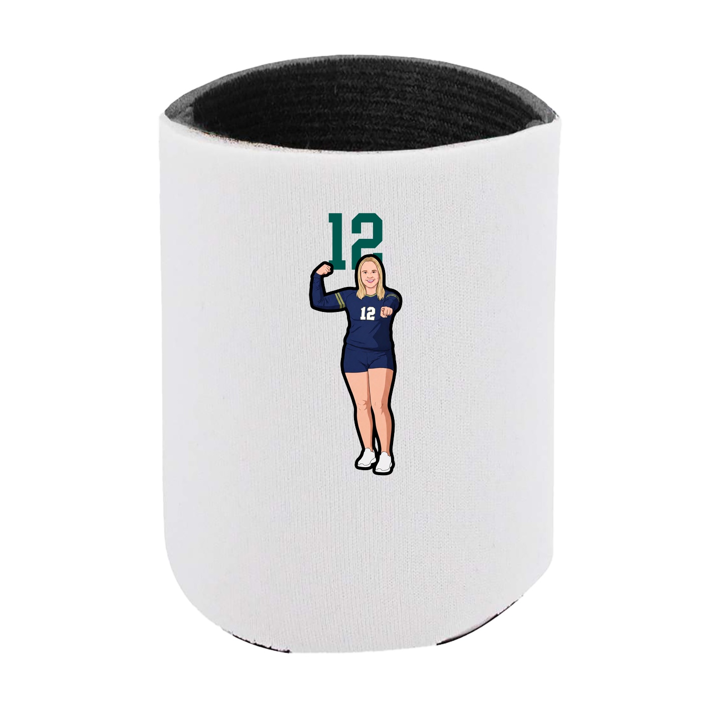 Can Holder — Number Top in White