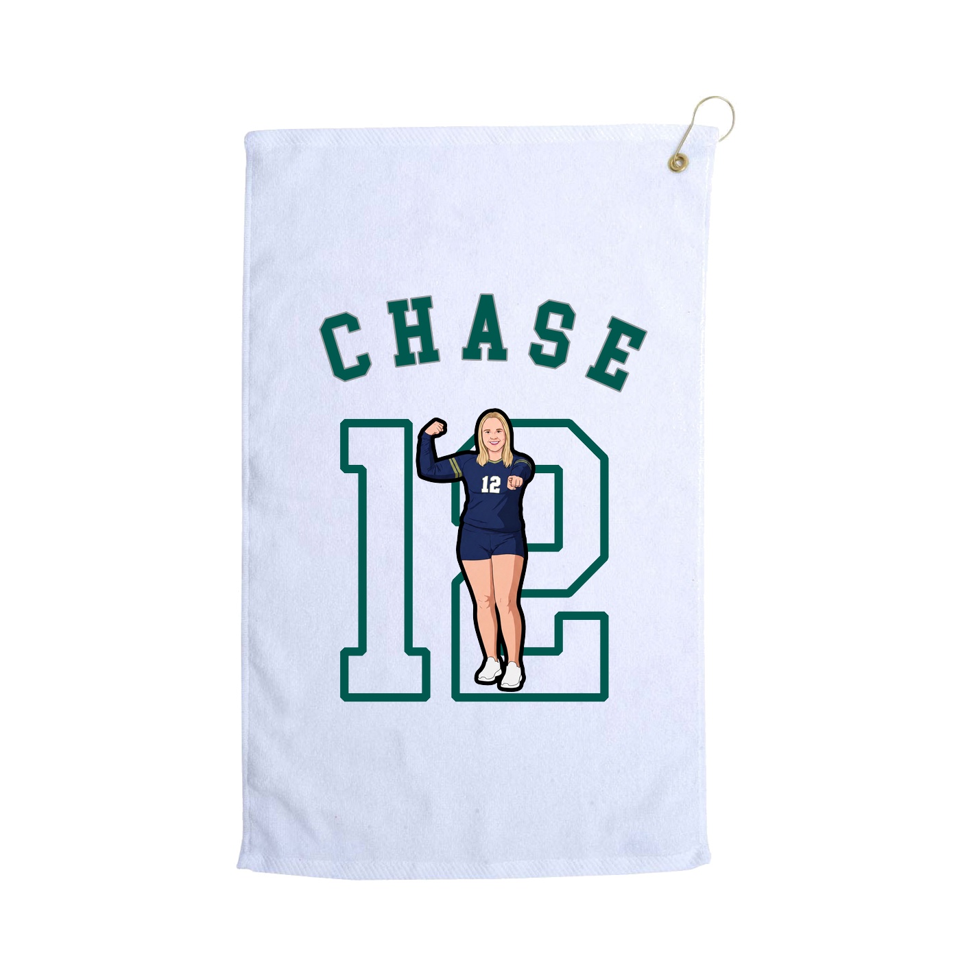 Golf Towel — Shirsey Arch in White