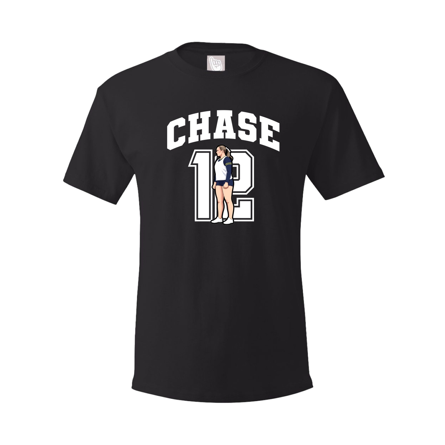 Youth Tee — Number in Black