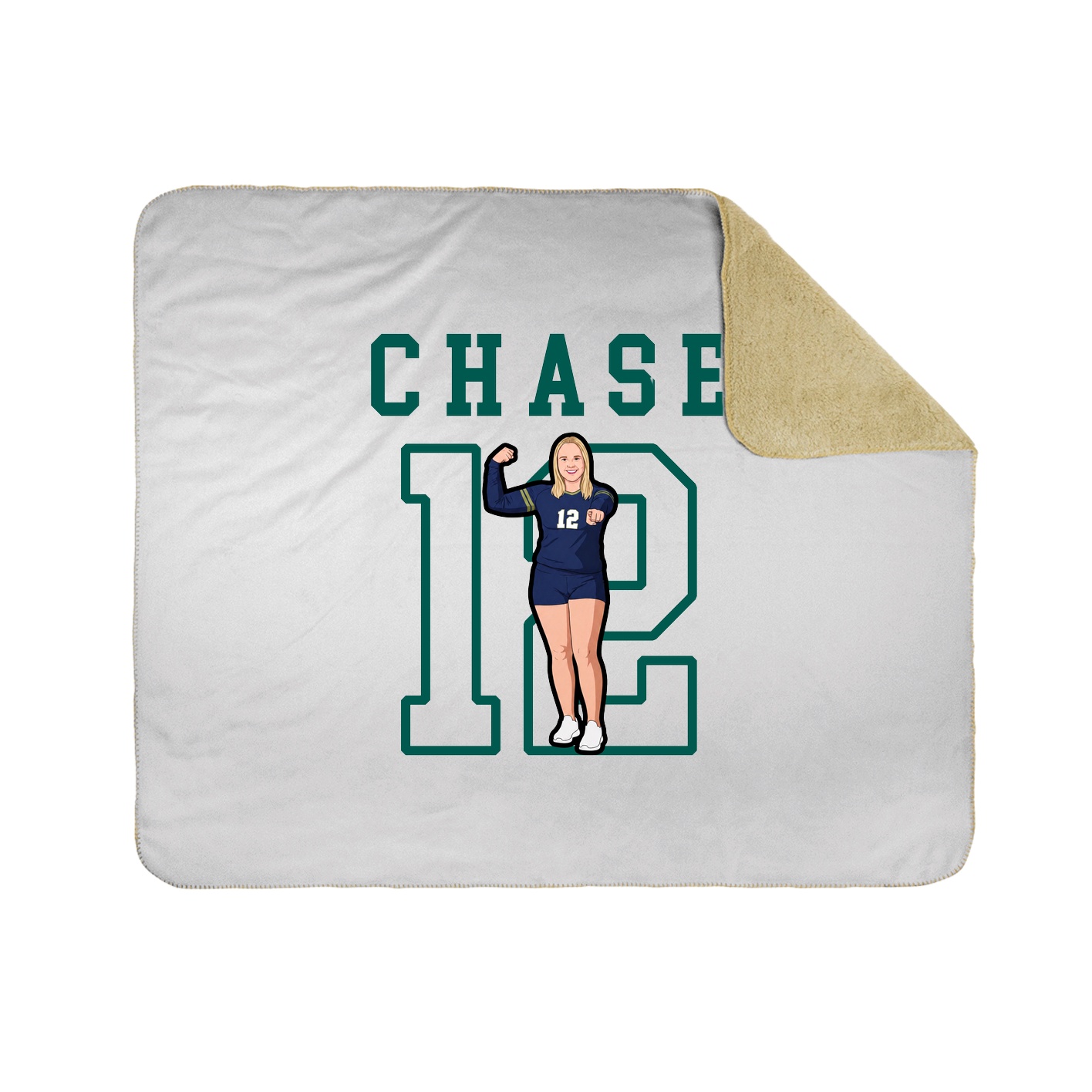 Throw Blanket — Shirsey in White