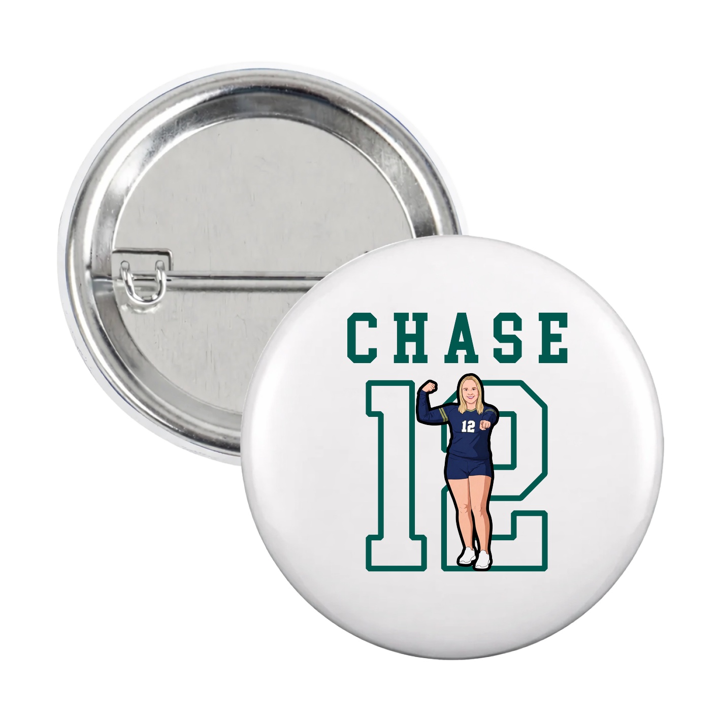 Game Day Button — Shirsey in White