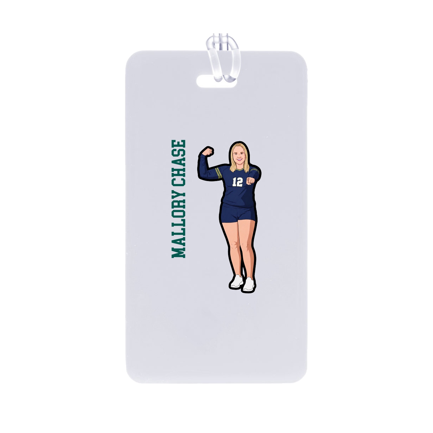 Bag Tag — Name Vertical in Classic