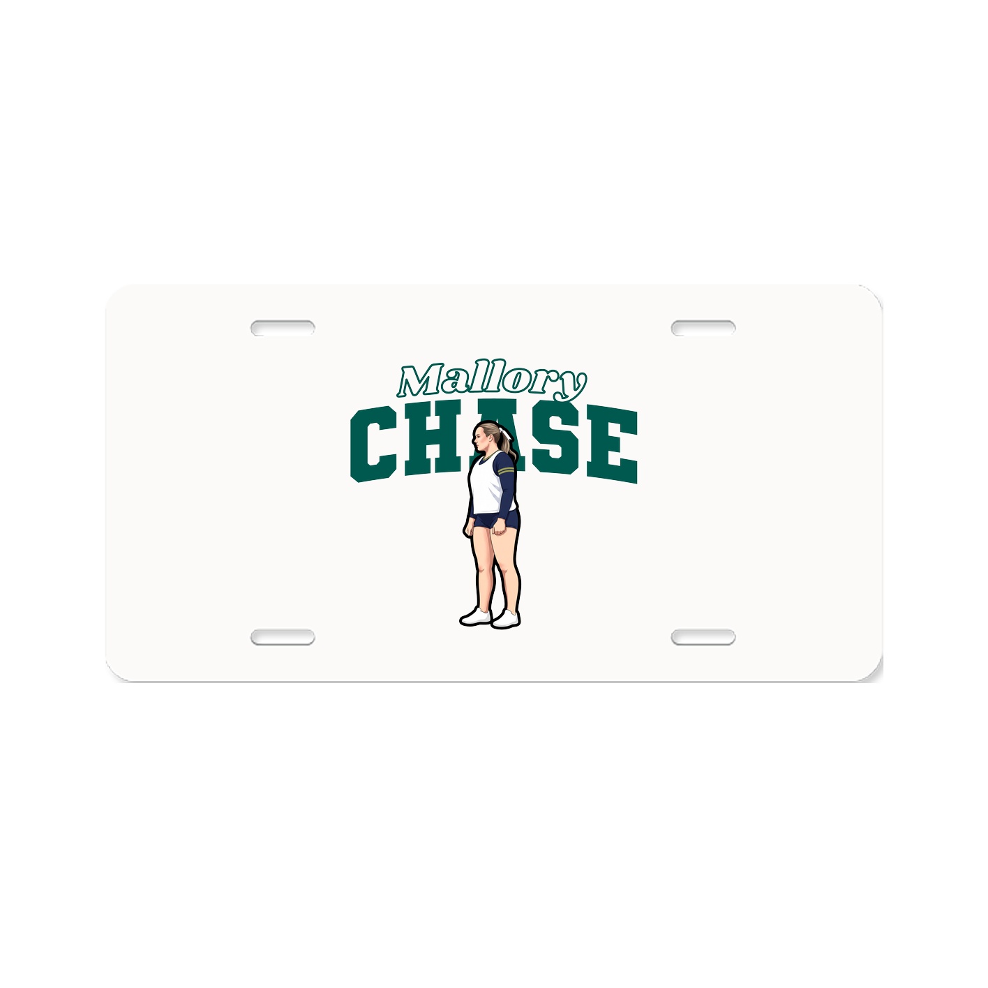 License Plate — Name Arch in Classic