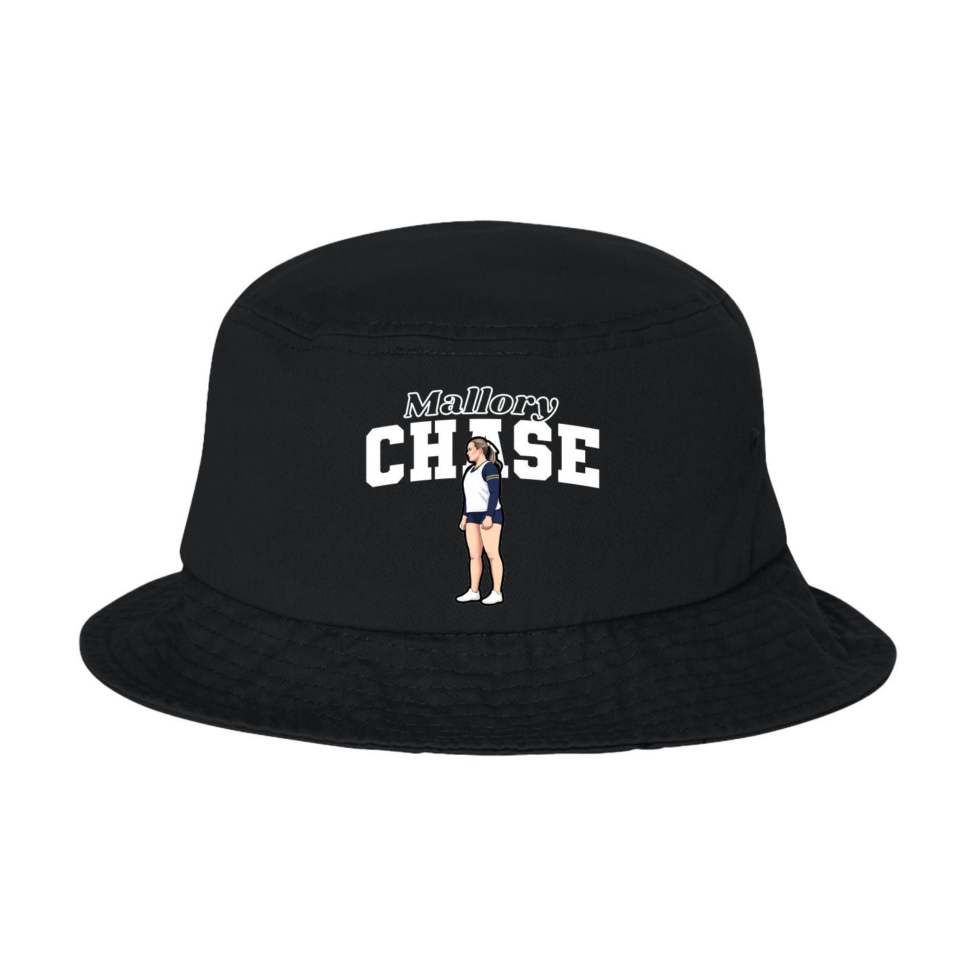 Bucket Cap — Name Arch in Black