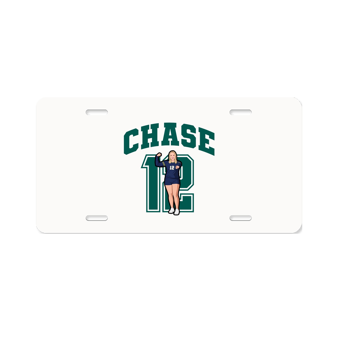 License Plate — Number in Classic