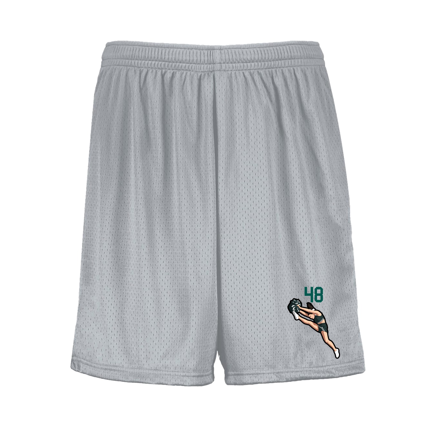 Shorts — Number Top in Silver
