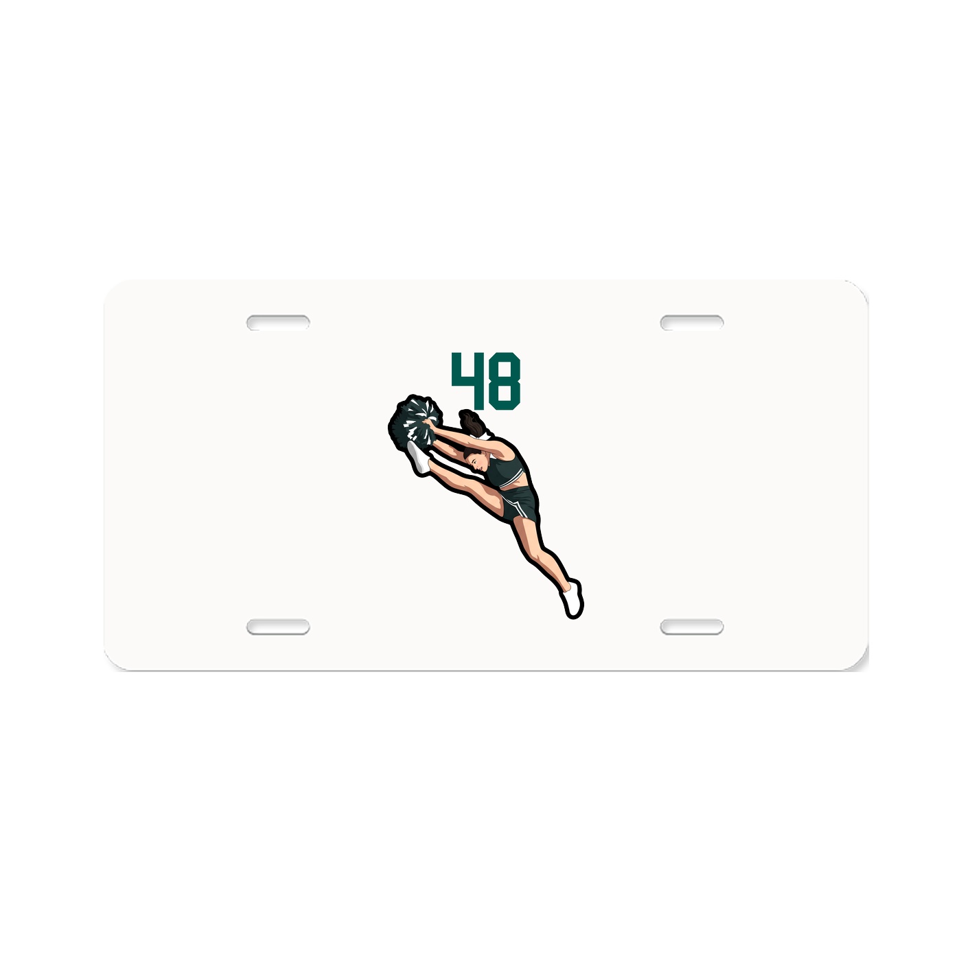 License Plate — Number Top in Classic