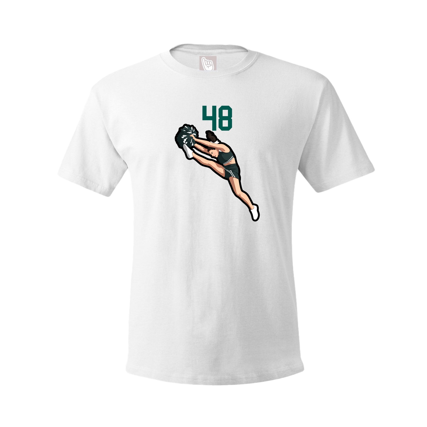 Tee — Number Top in White