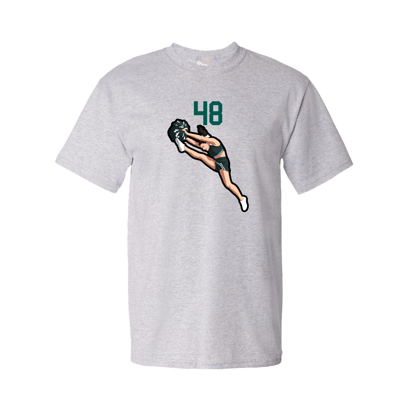 Youth Tee — Number Top in Grey
